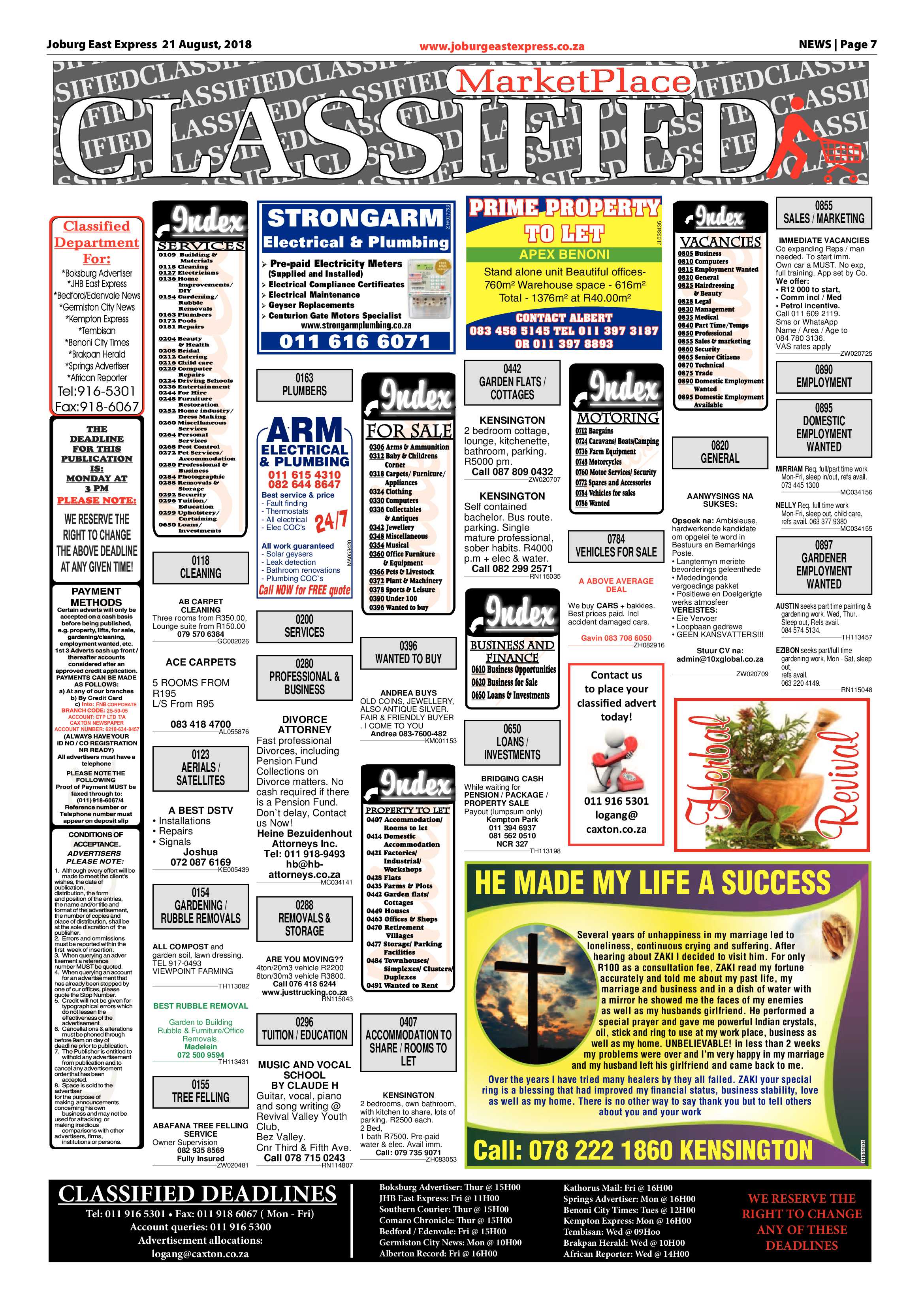 Joburg East Express 21 August 2018 page 7