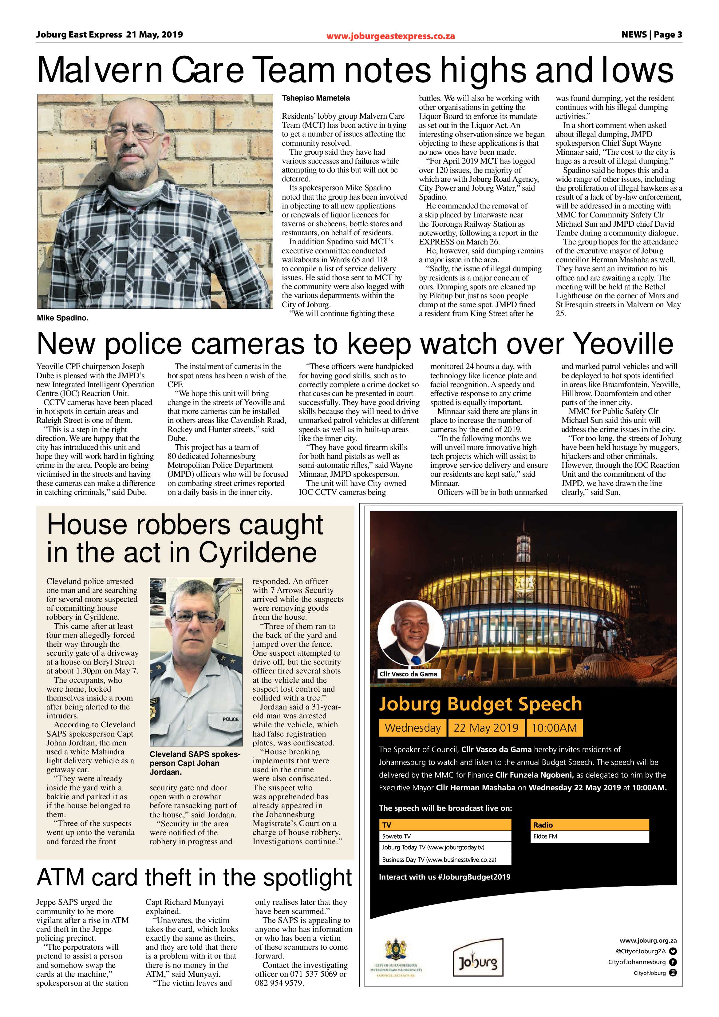 Joburg East Express 21 May 2019 page 3