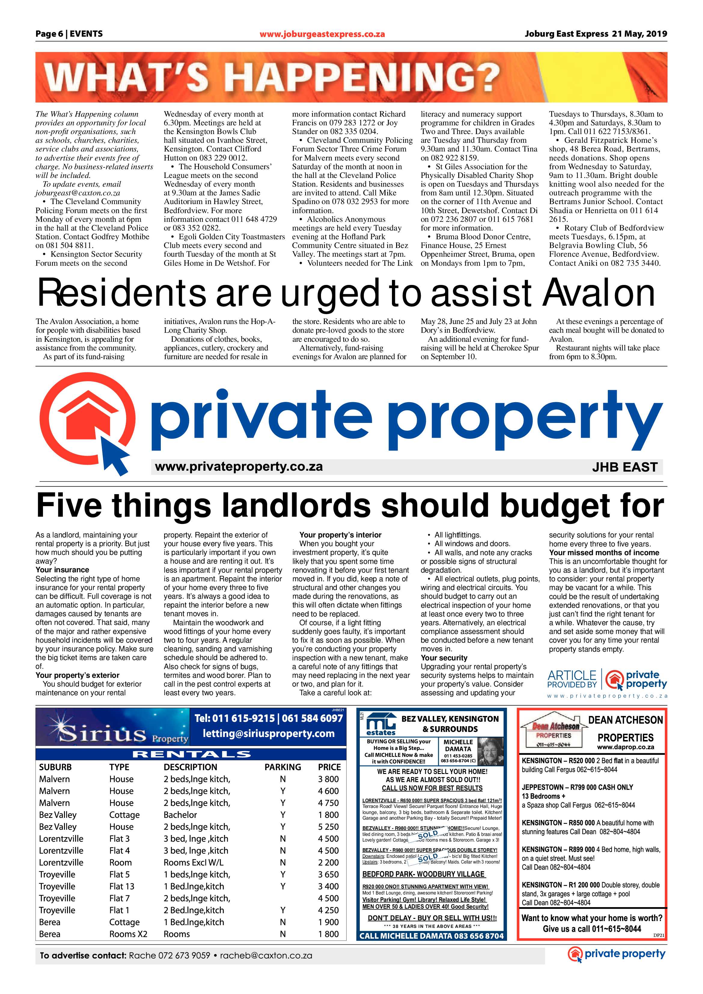 Joburg East Express 21 May 2019 page 6