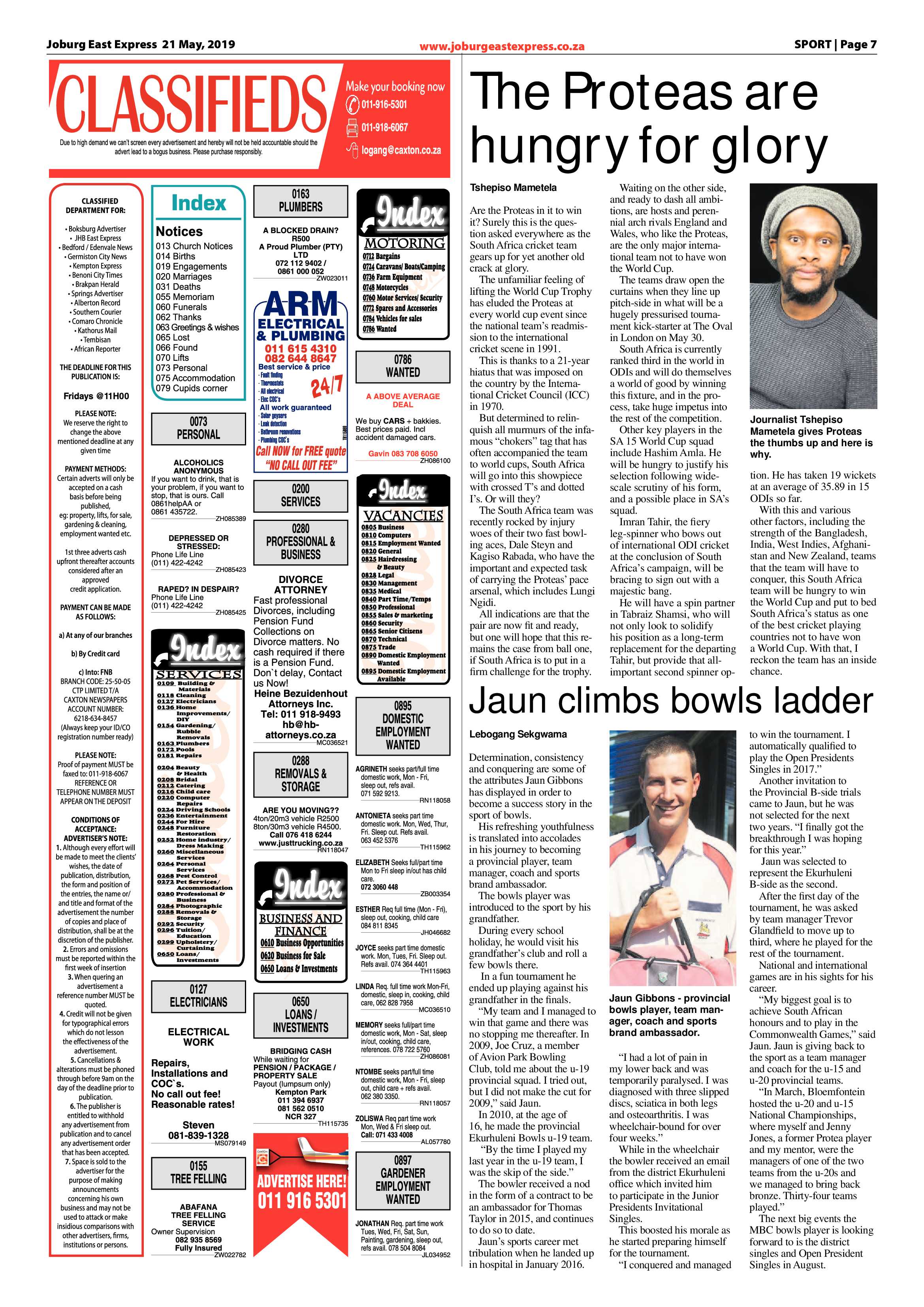 Joburg East Express 21 May 2019 page 7