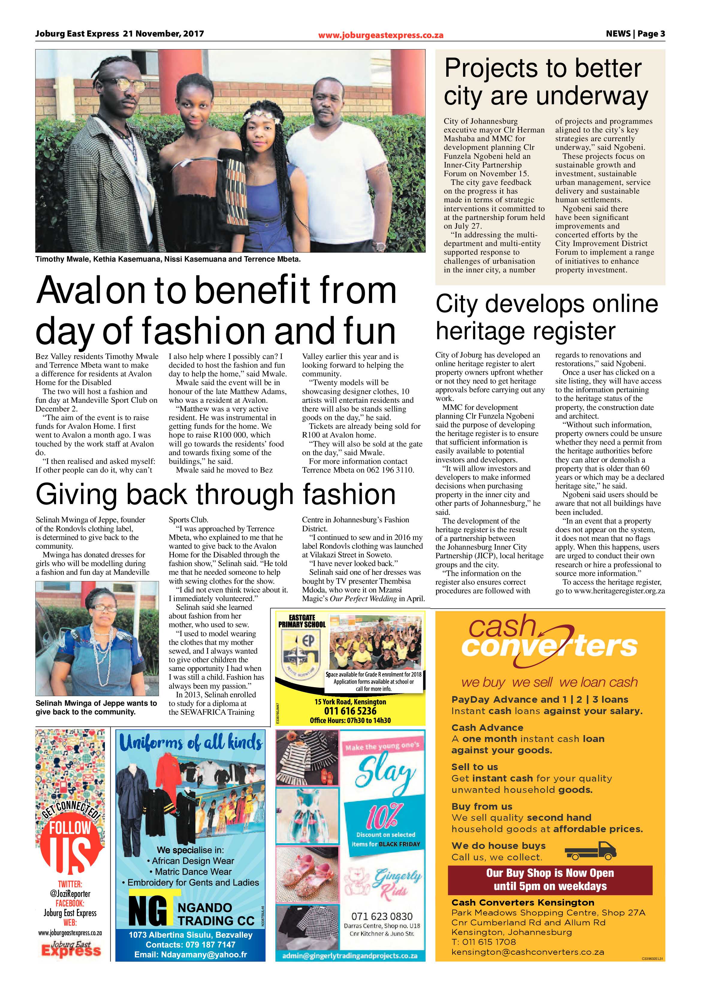 Joburg East Express 21 November 2017 page 3