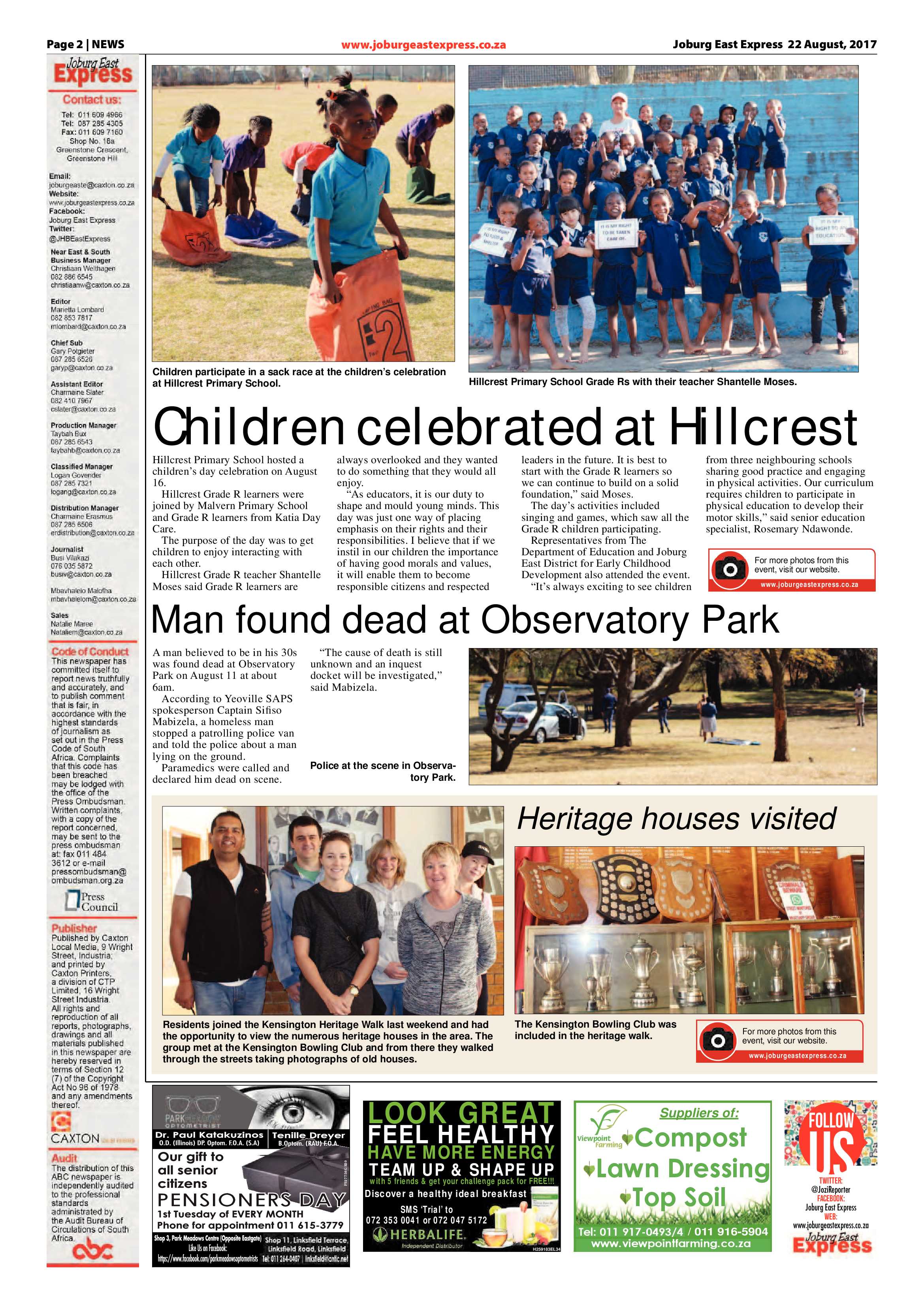 Joburg East Express 22 August 2017 page 2