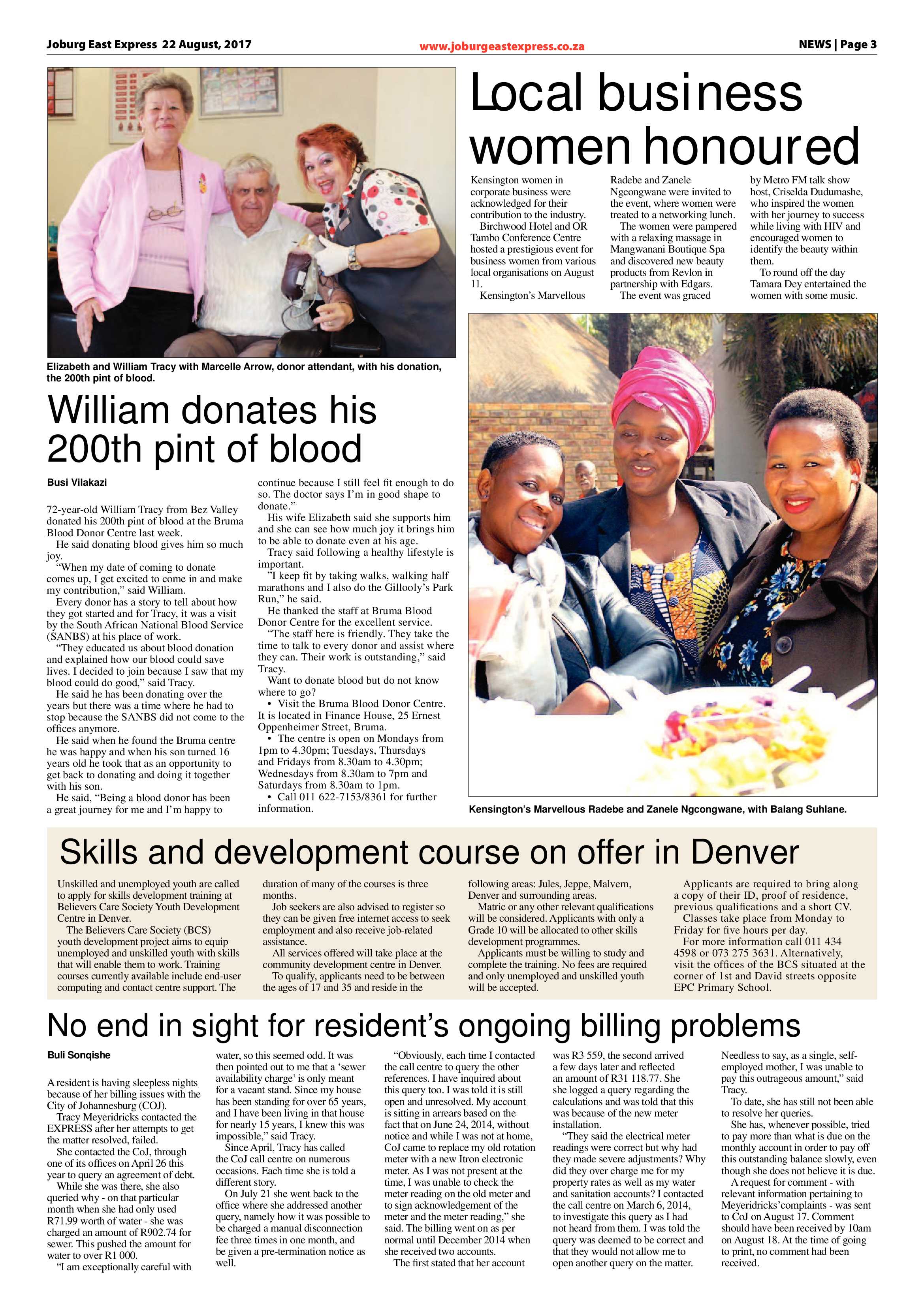 Joburg East Express 22 August 2017 page 3