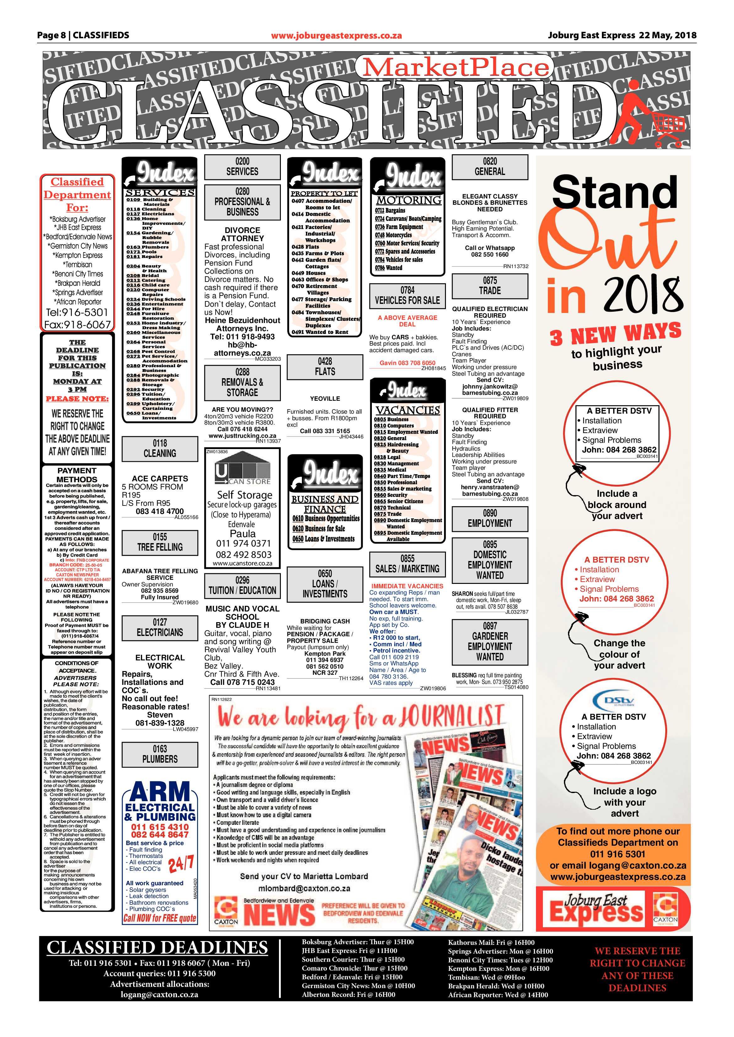 Joburg East Express 22 May 2018 page 8