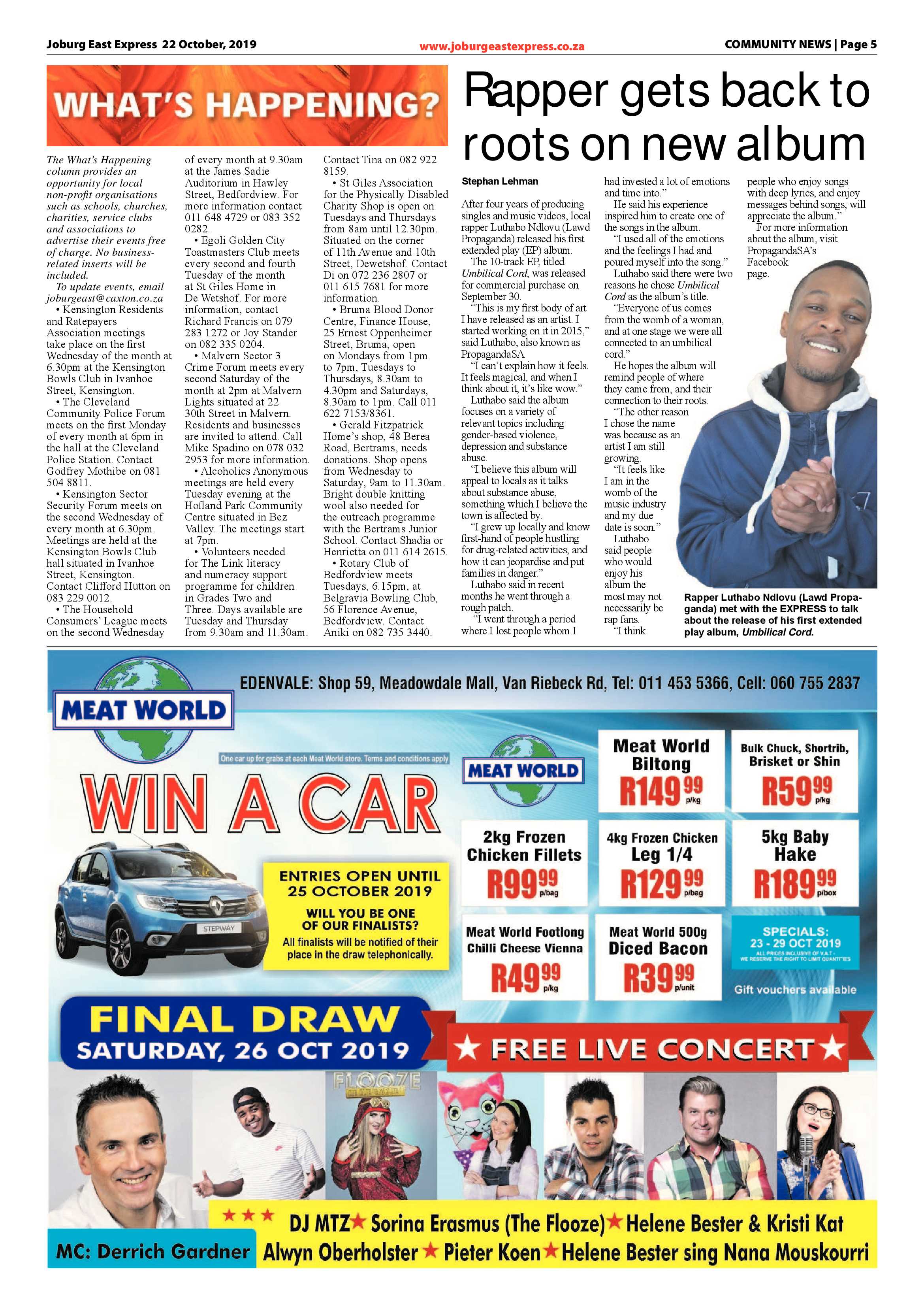 Joburg East Express 22 October 2019 page 5