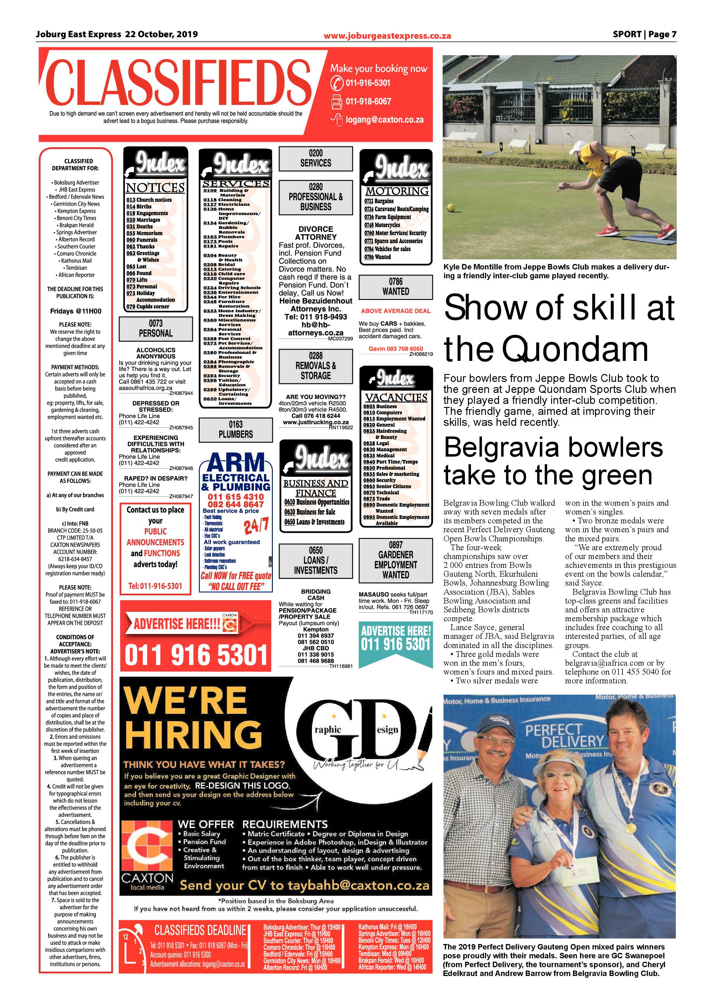 Joburg East Express 22 October 2019 page 7