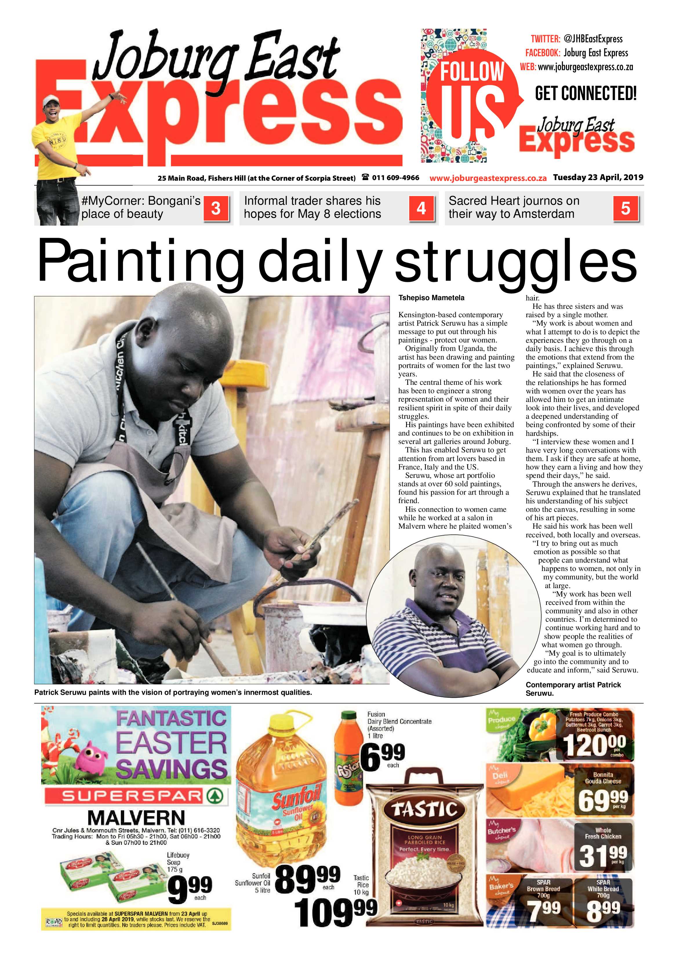 Joburg East Express 23 April 2019 page 1
