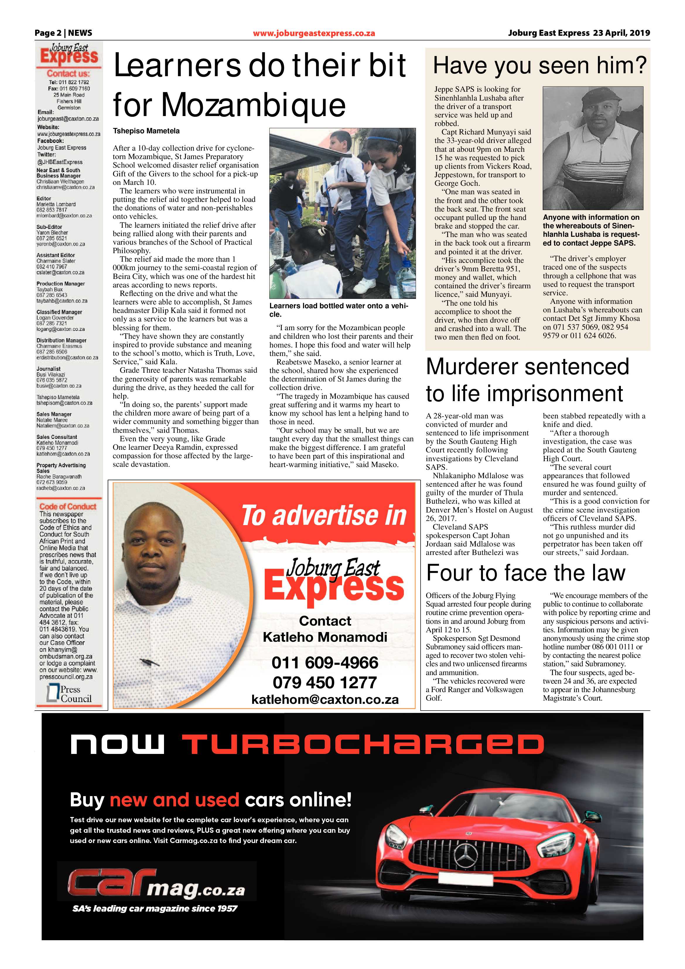 Joburg East Express 23 April 2019 page 2