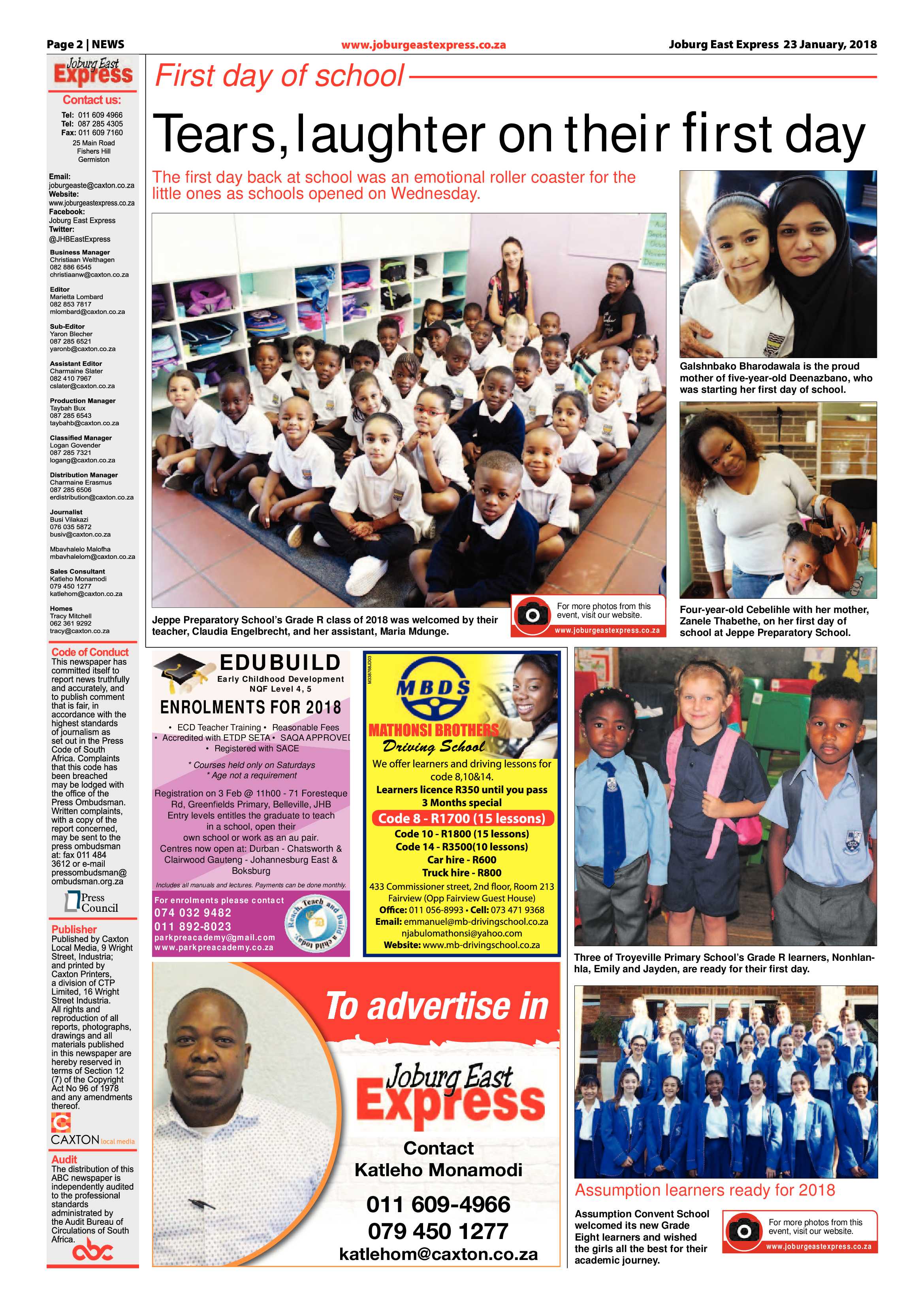 Joburg East Express 23 January 2018 page 2