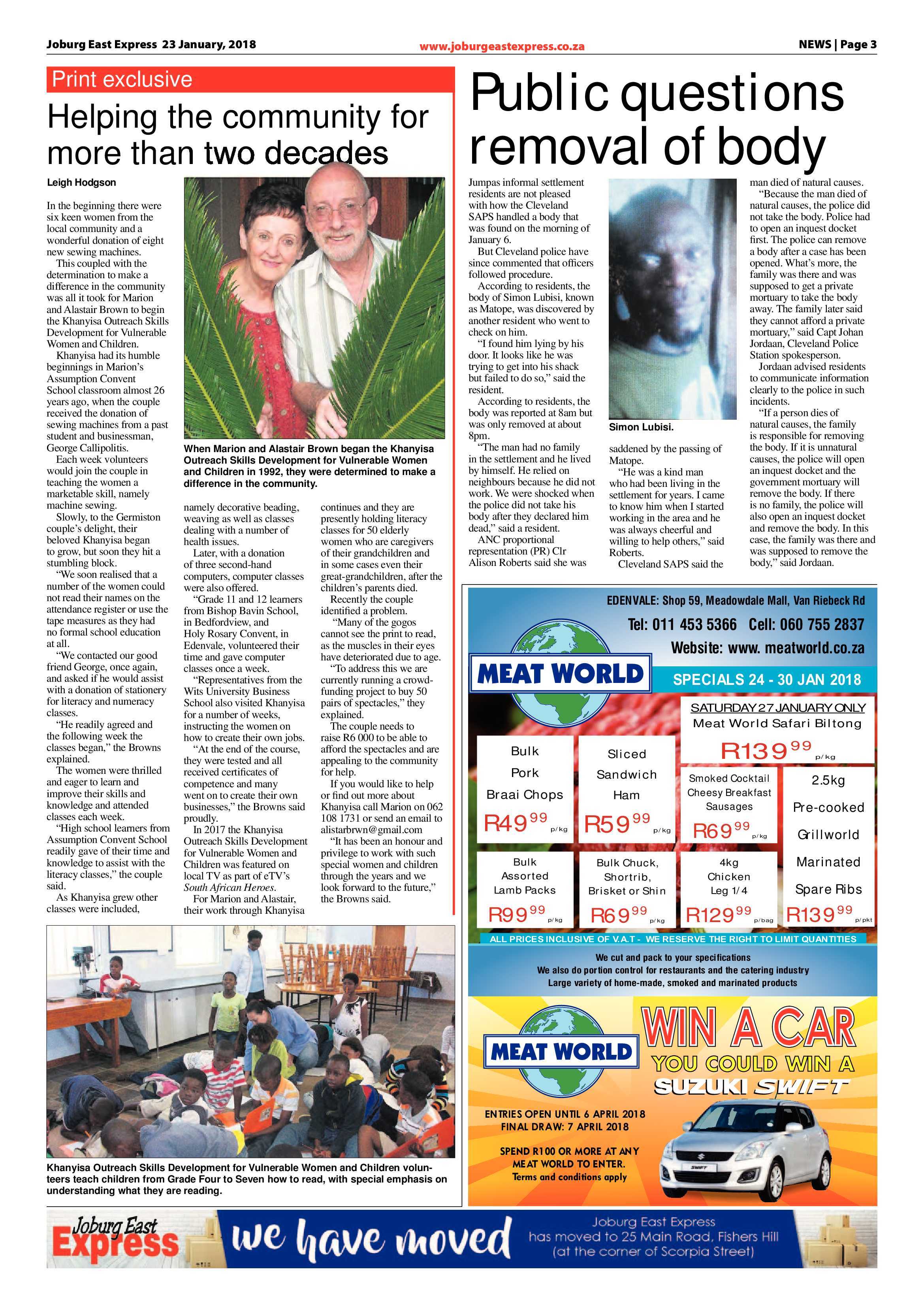 Joburg East Express 23 January 2018 page 3