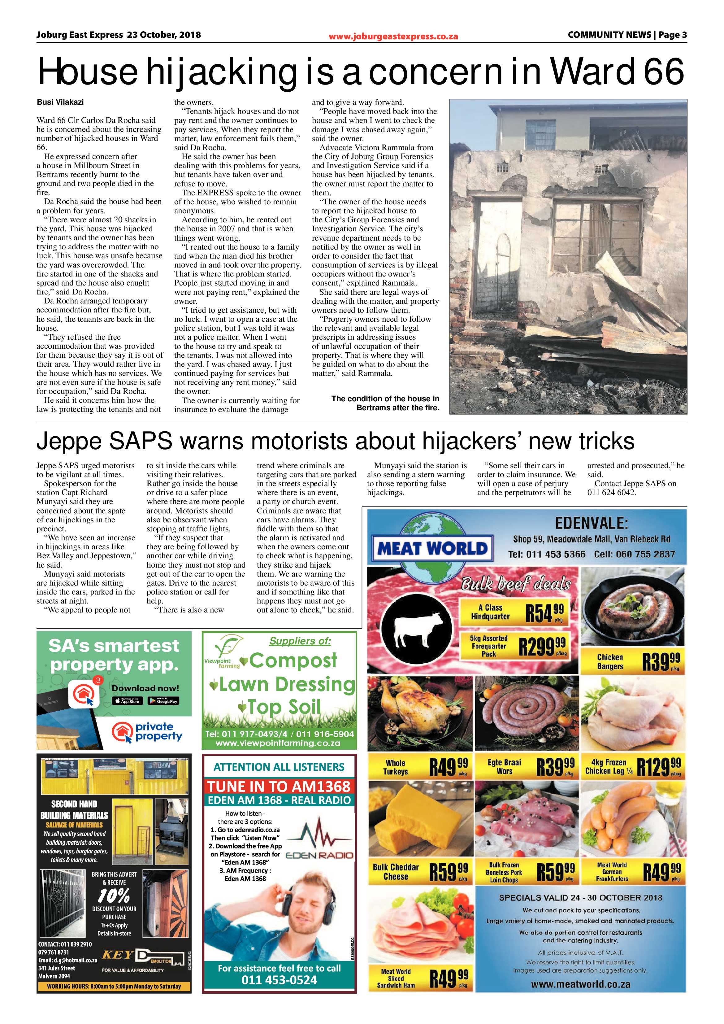 Joburg East Express 23 October 2018 page 3