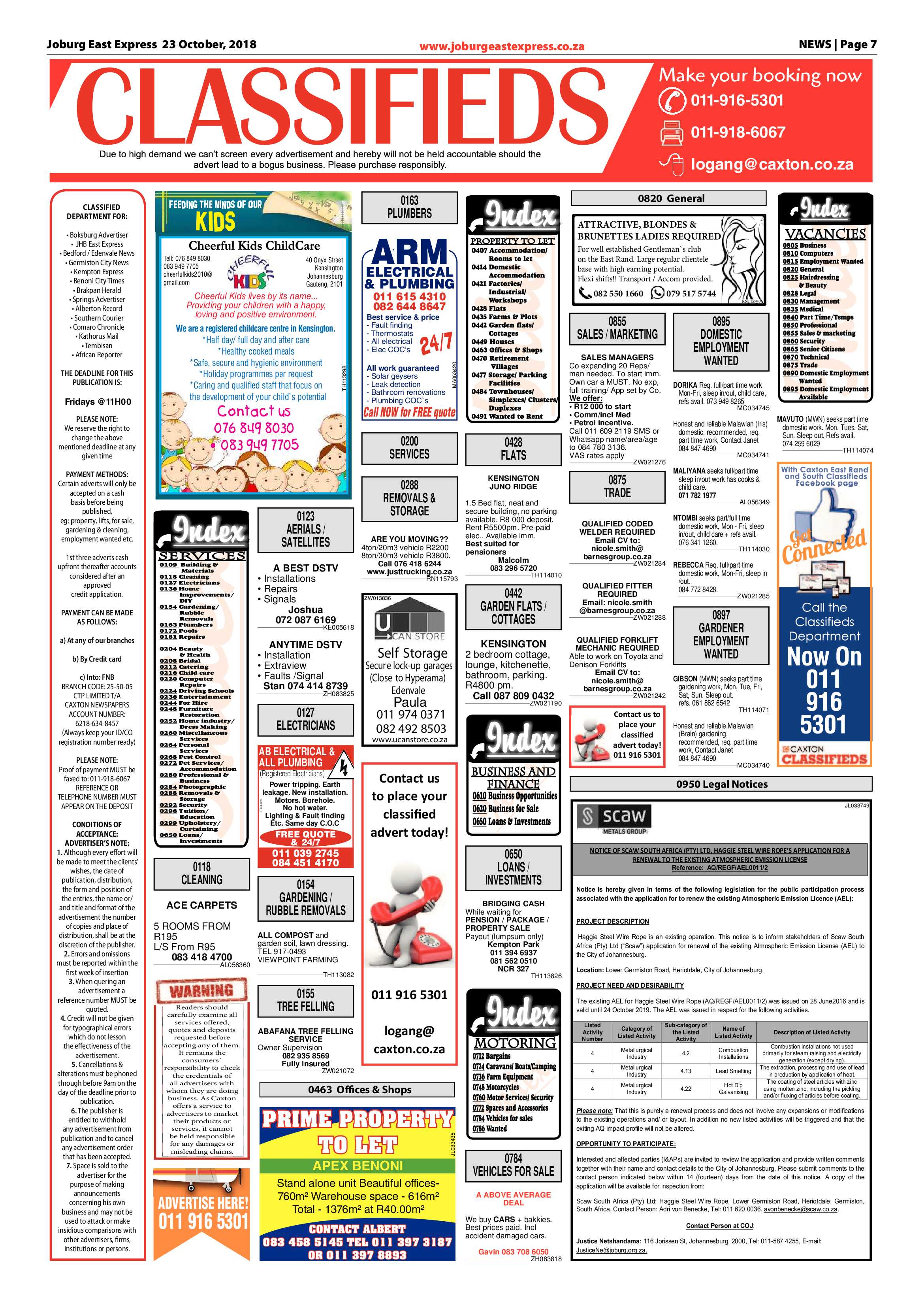 Joburg East Express 23 October 2018 page 7