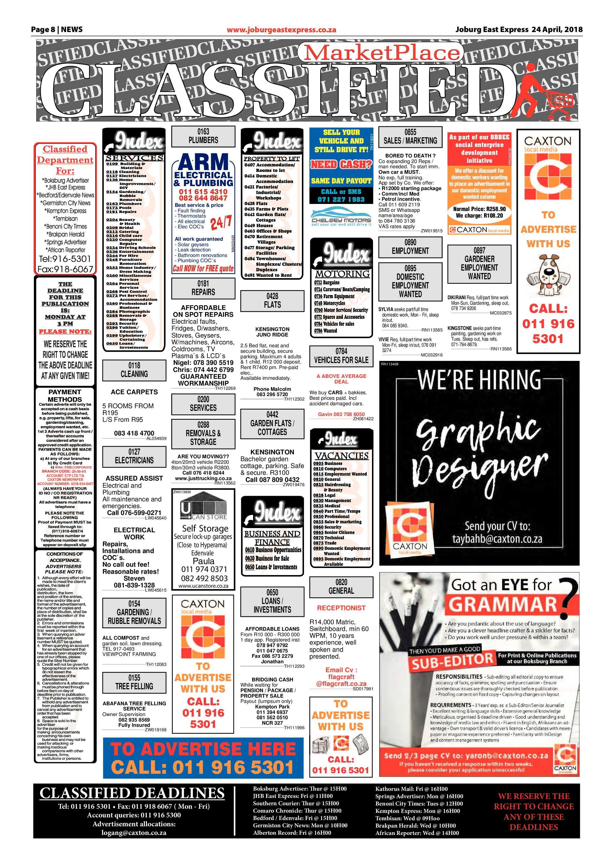 Joburg East Express 24 April 2018 page 8