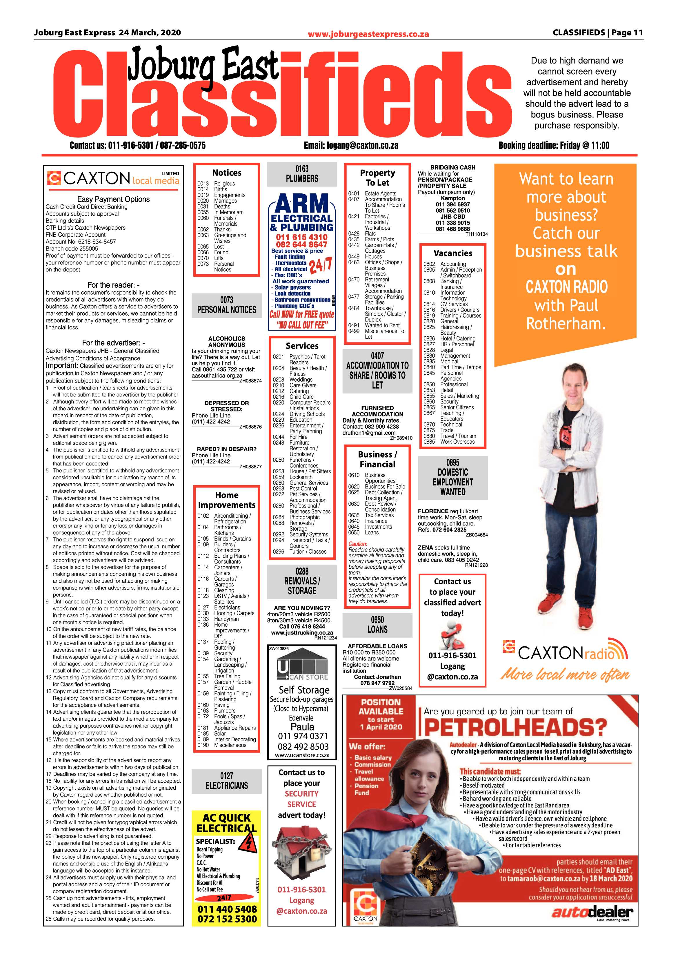 Joburg East Express 24 March 2020 page 11
