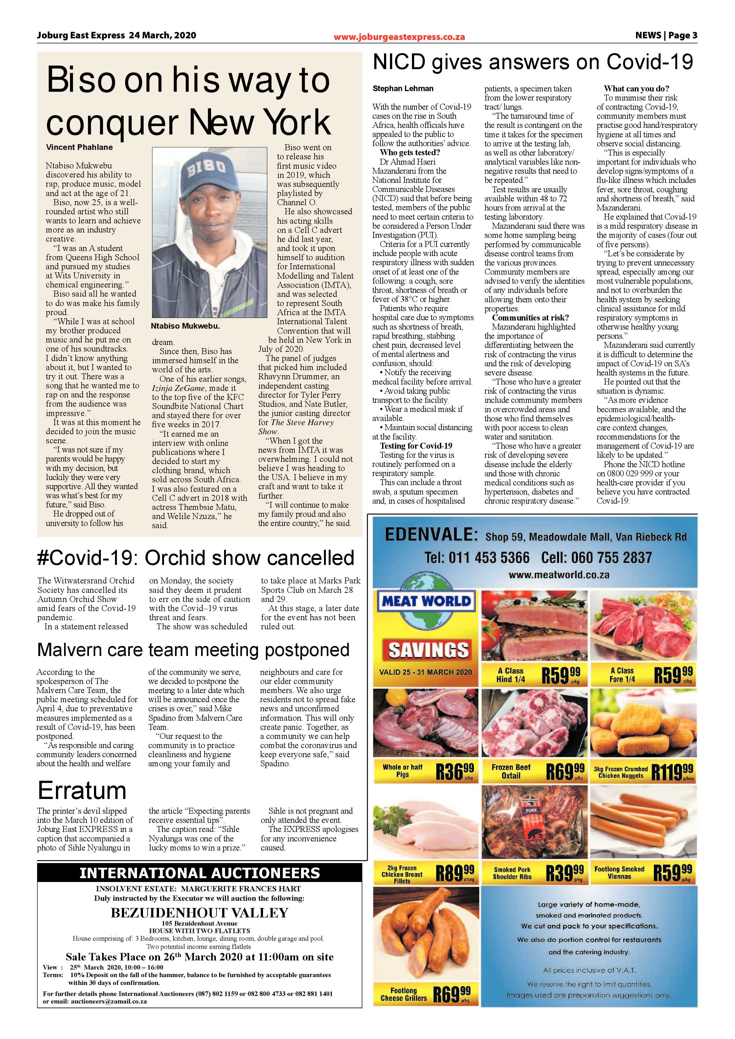 Joburg East Express 24 March 2020 page 3