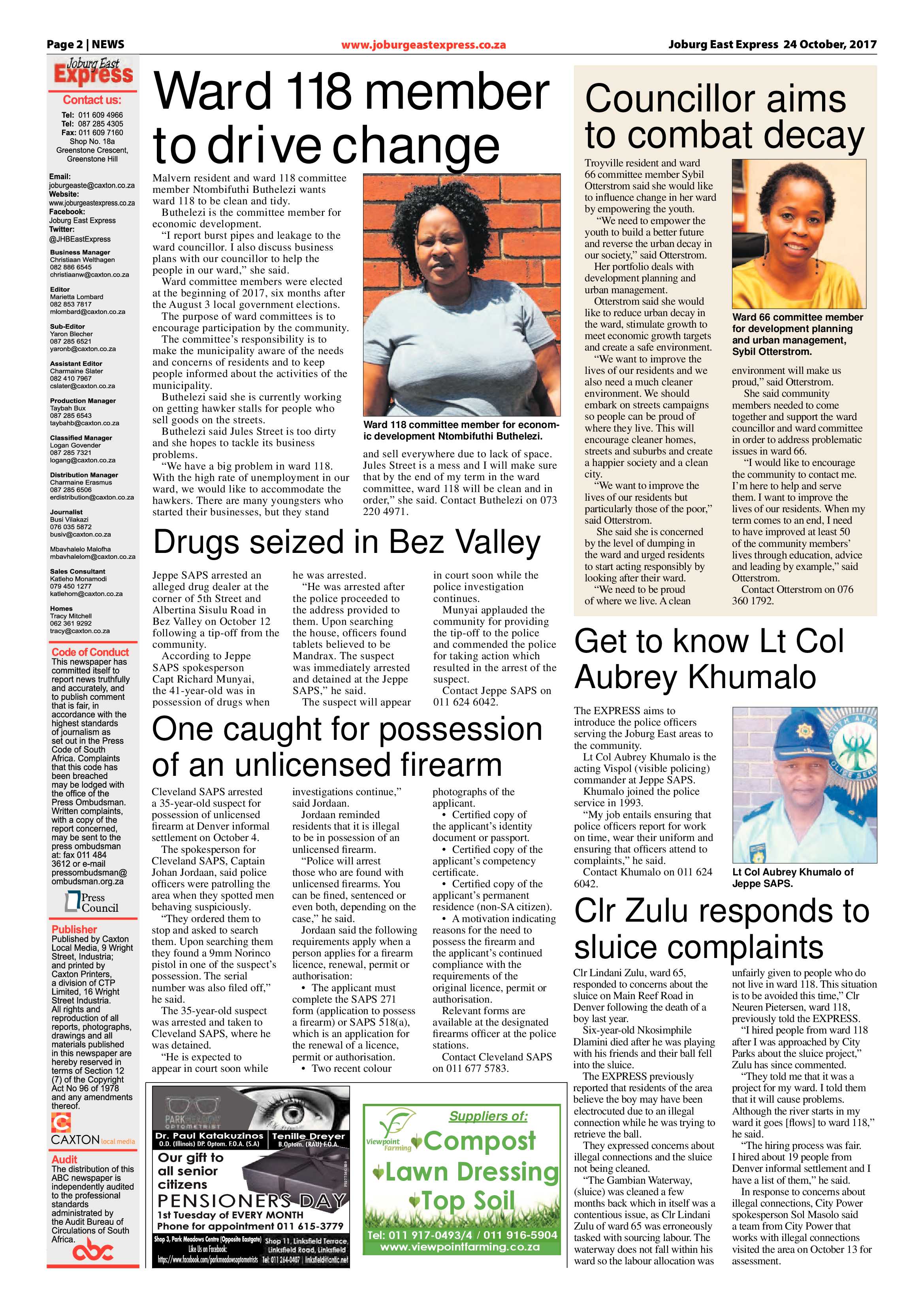 Joburg East Express 24 October 2017 page 2