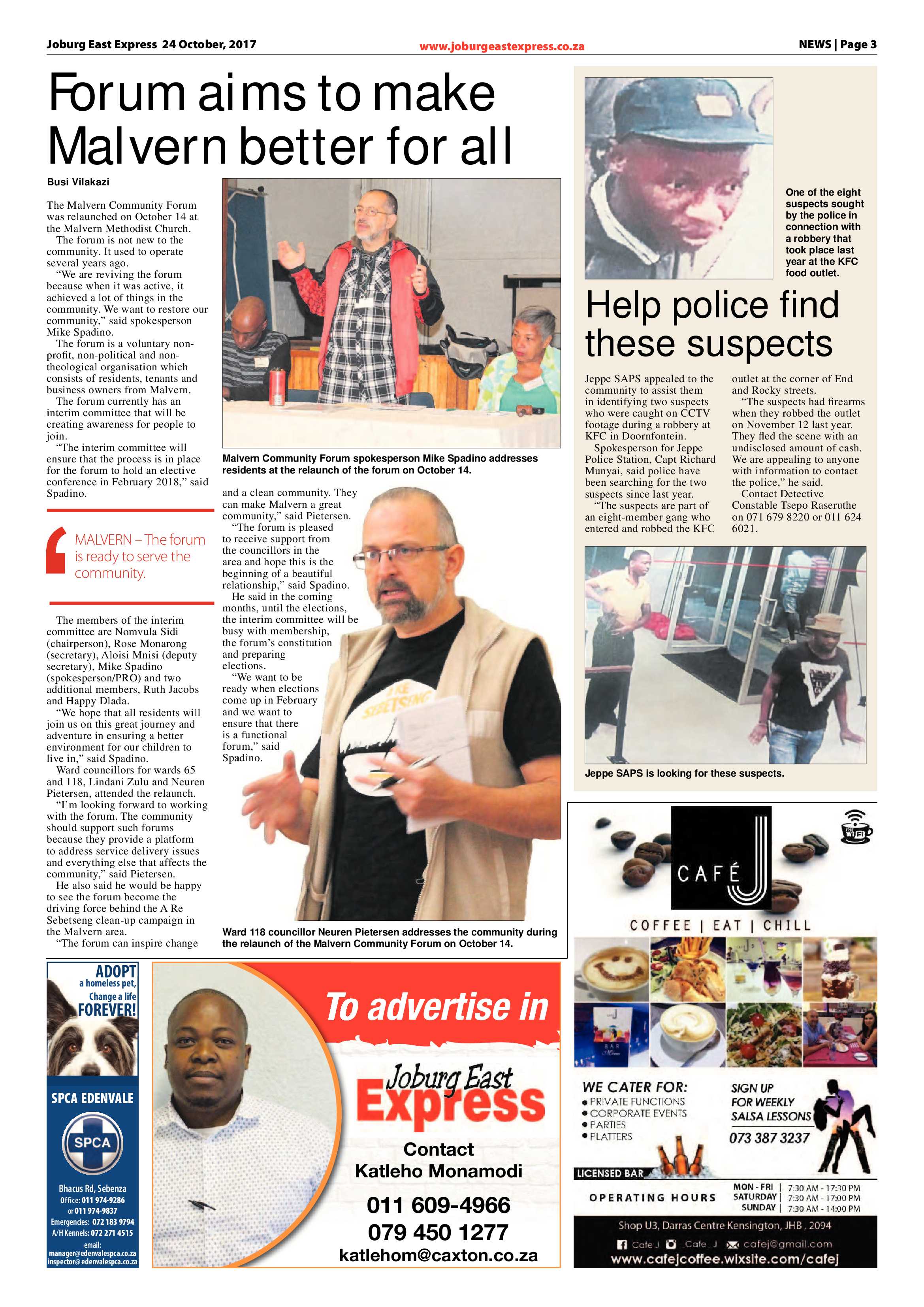 Joburg East Express 24 October 2017 page 3