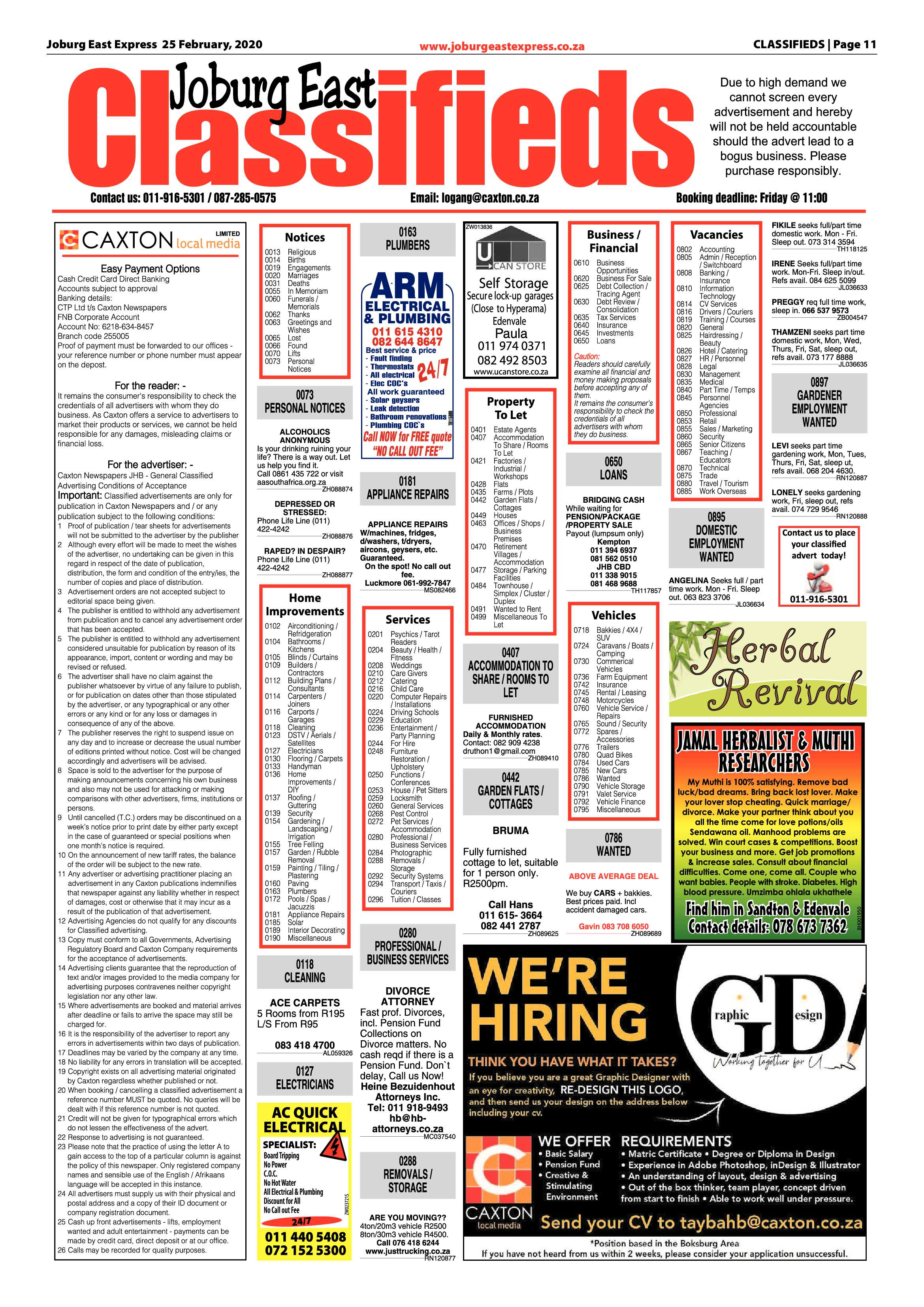 Joburg East Express 25 February 2020 page 11