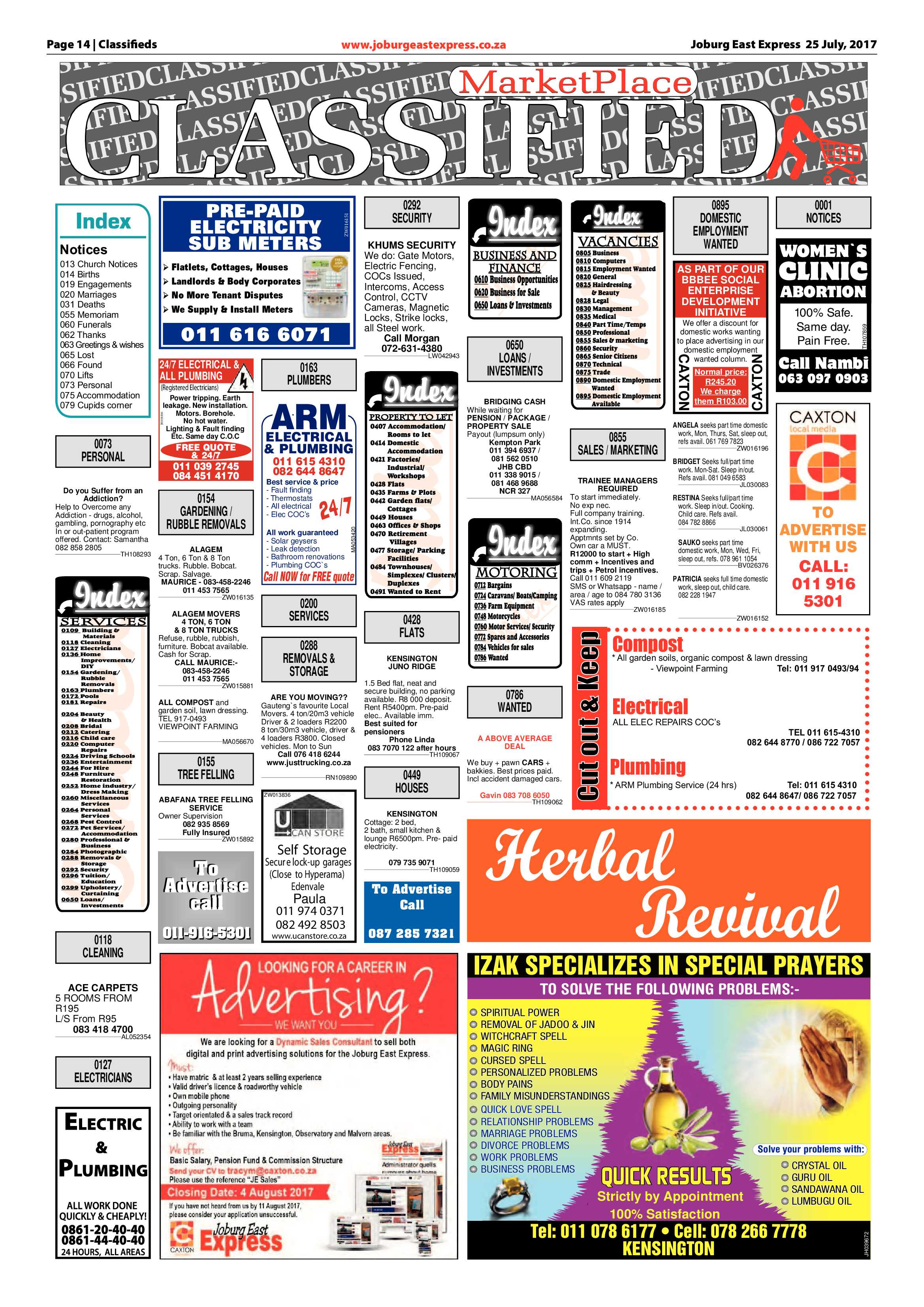 Joburg East Express 25 July 2017 page 14