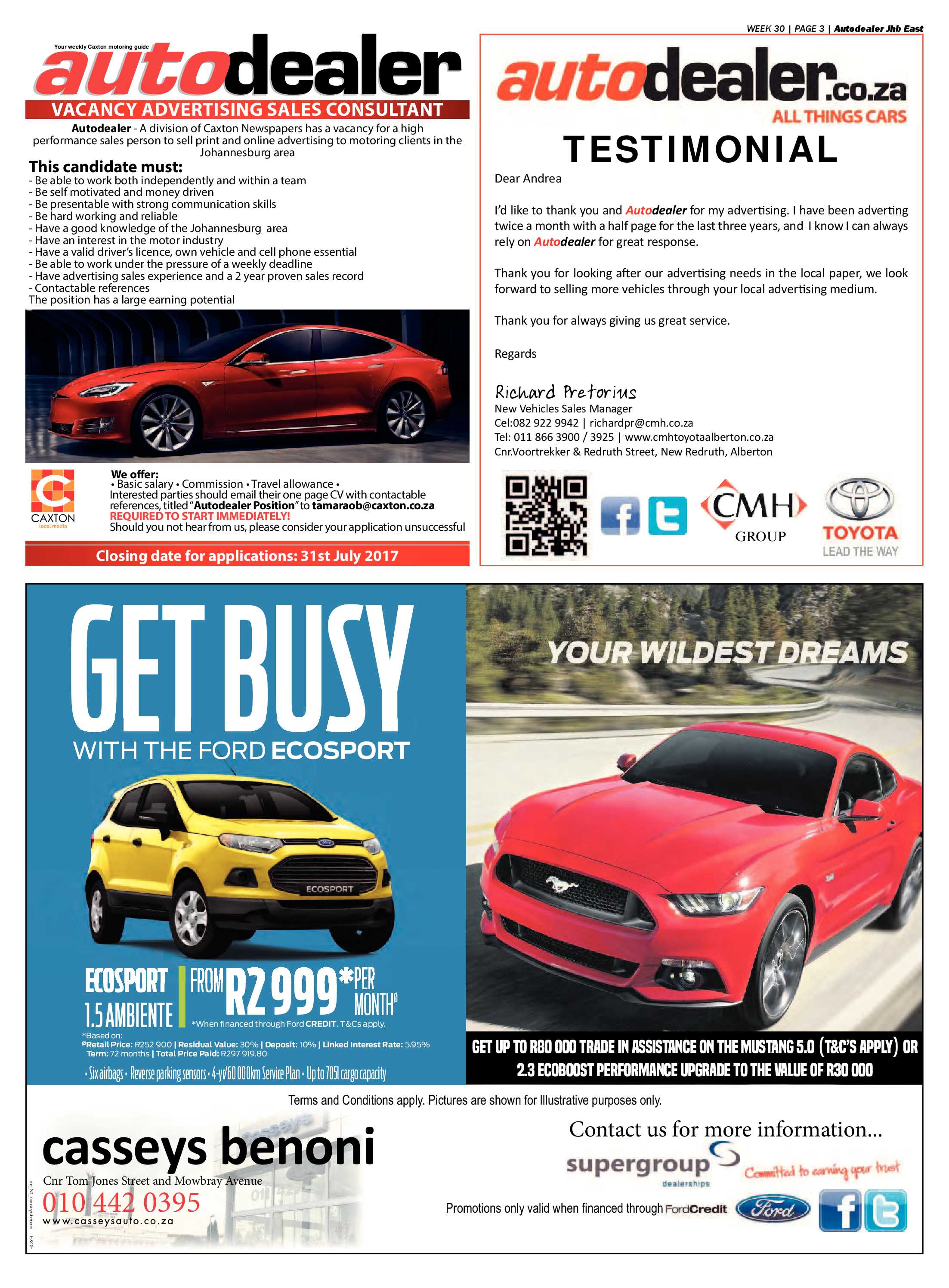 Joburg East Express 25 July 2017 page 19