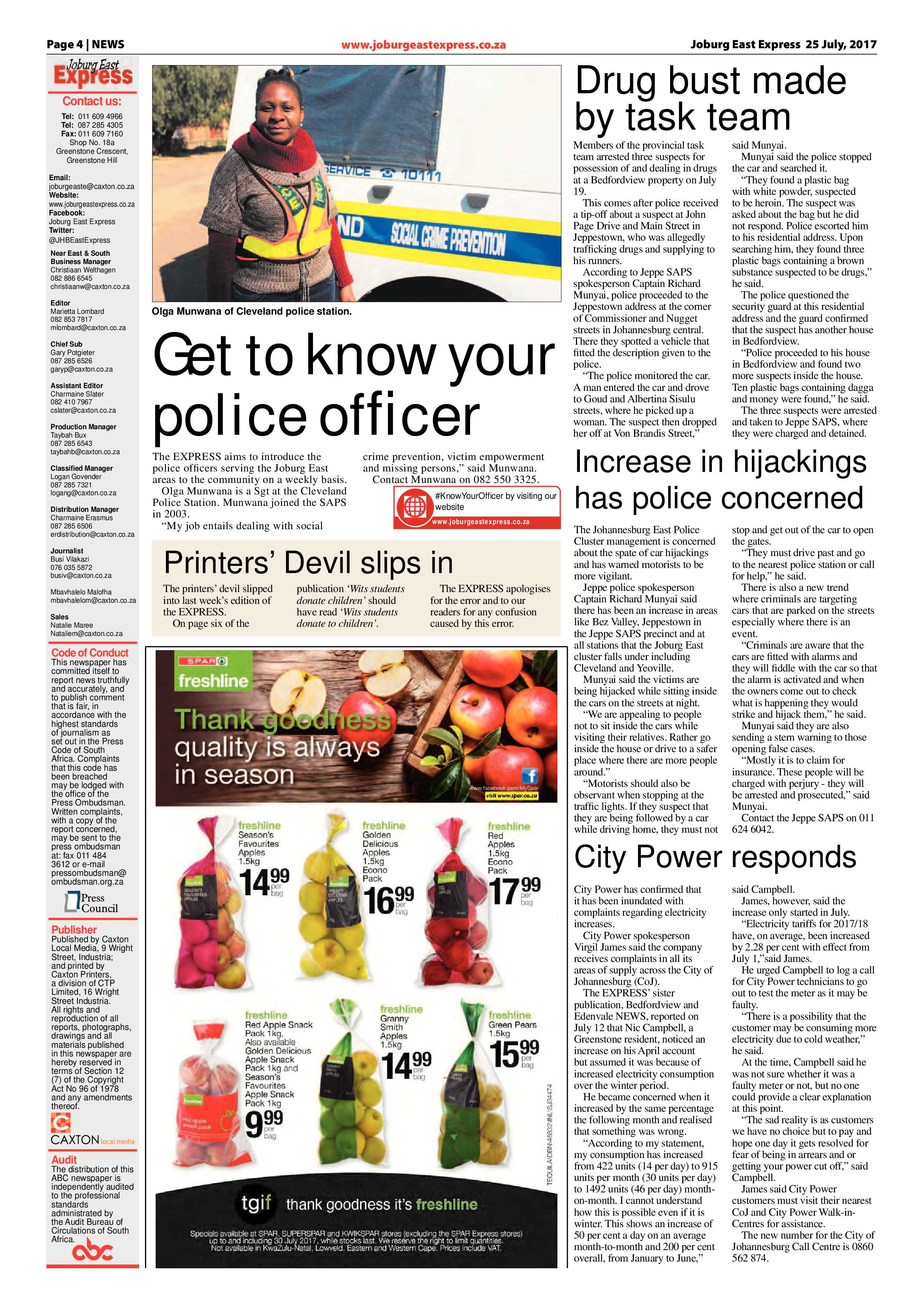 Joburg East Express 25 July 2017 page 4