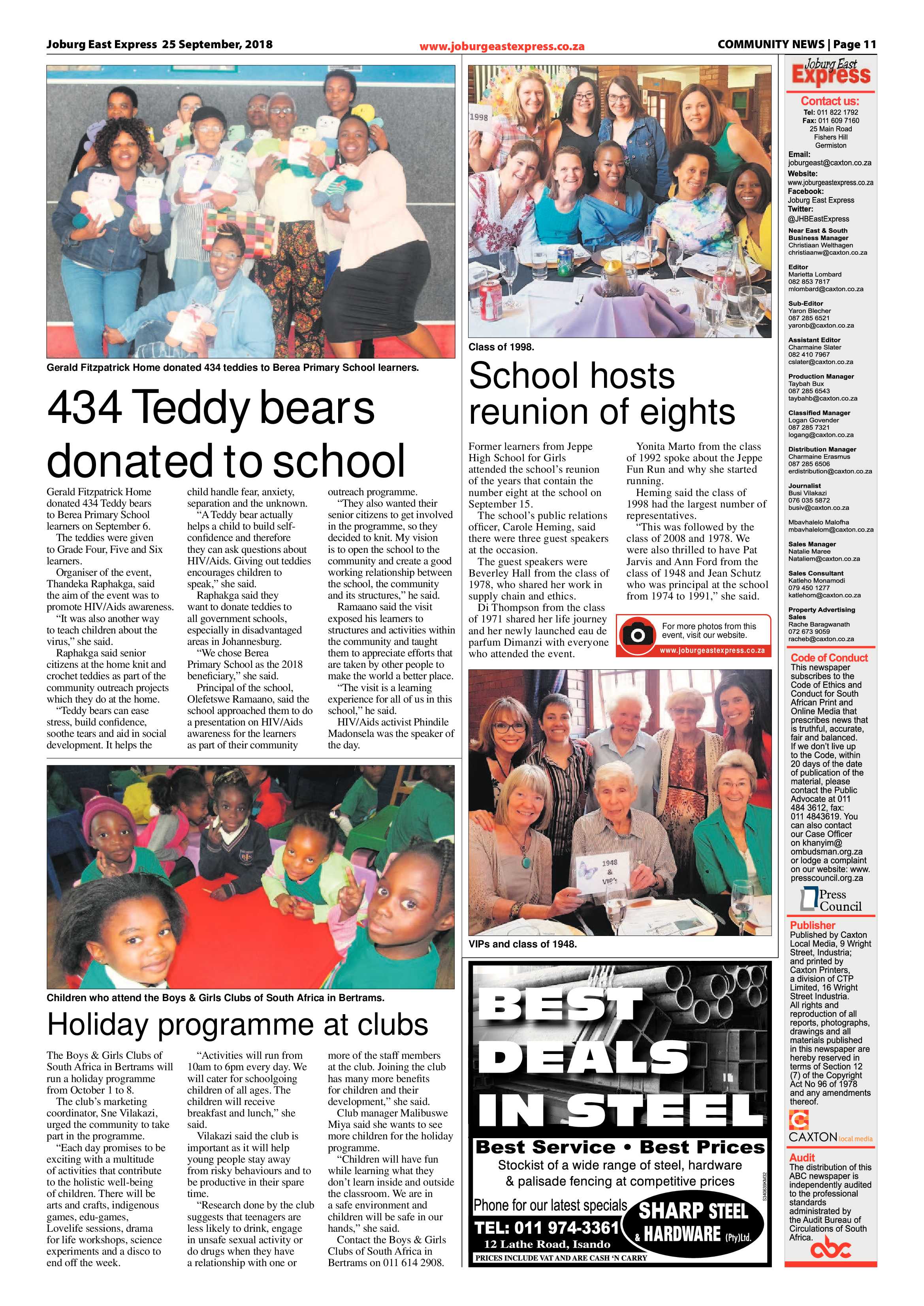 Joburg East Express 25 September 2018 page 11