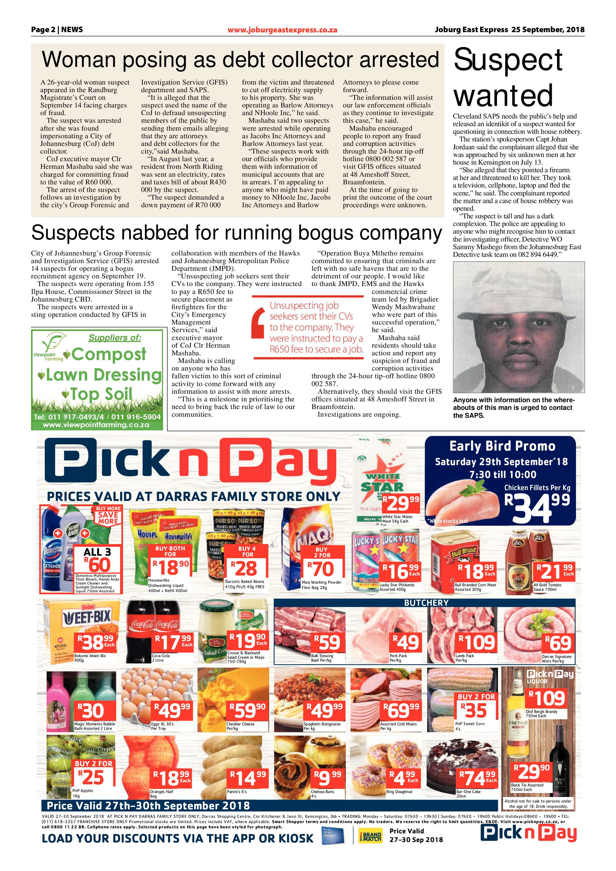 Joburg East Express 25 September 2018 page 2