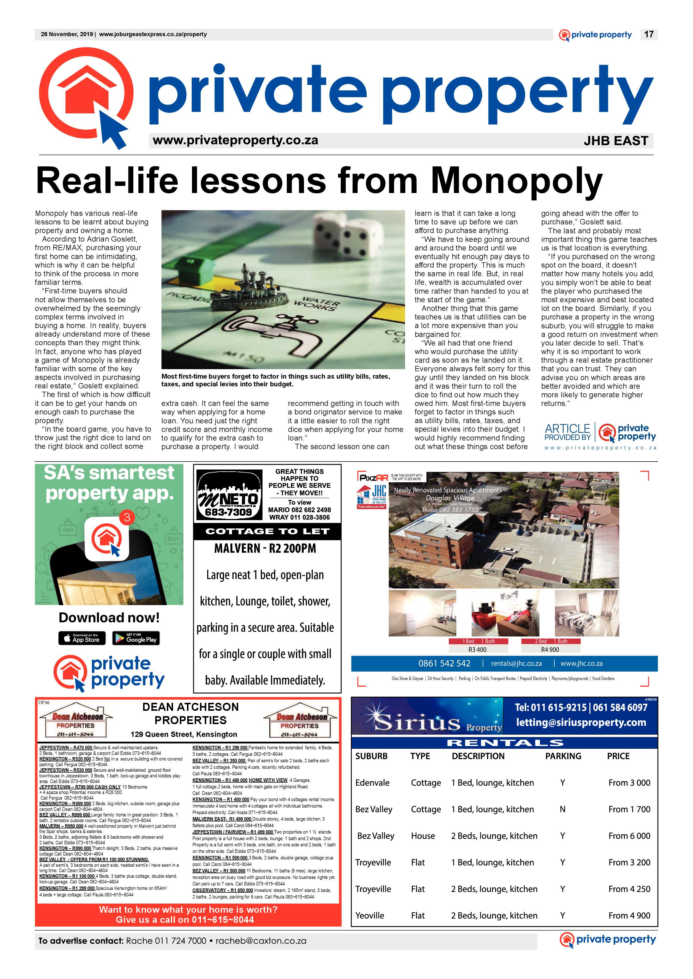 Joburg East Express 26 November 2019 page 17