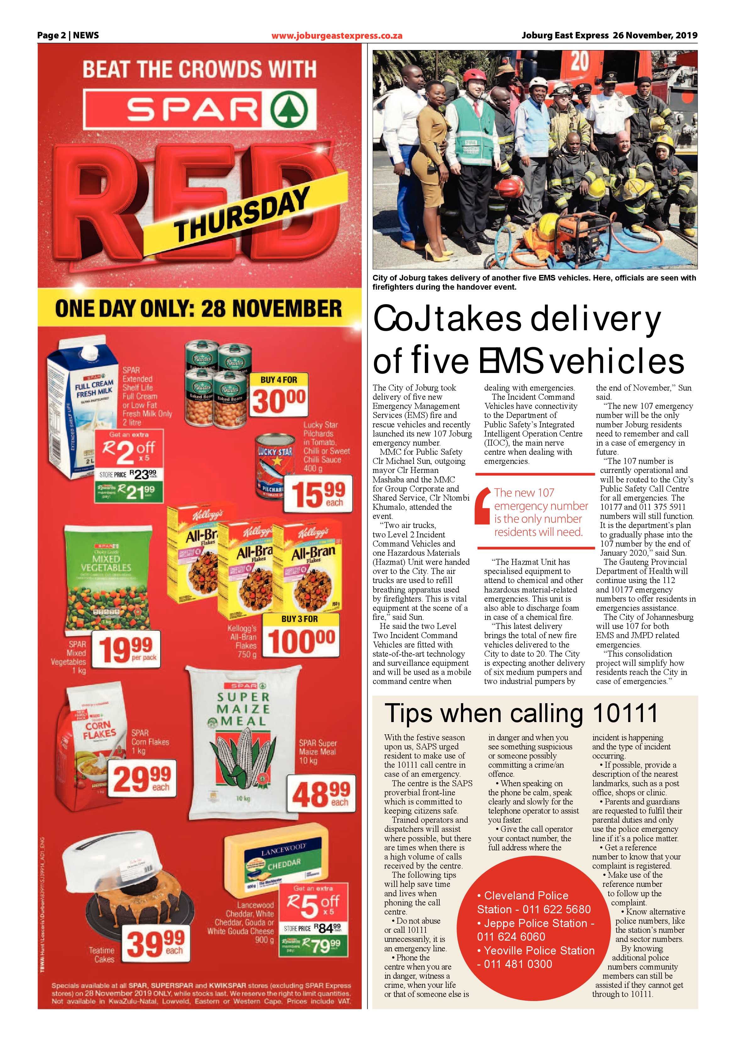 Joburg East Express 26 November 2019 page 2