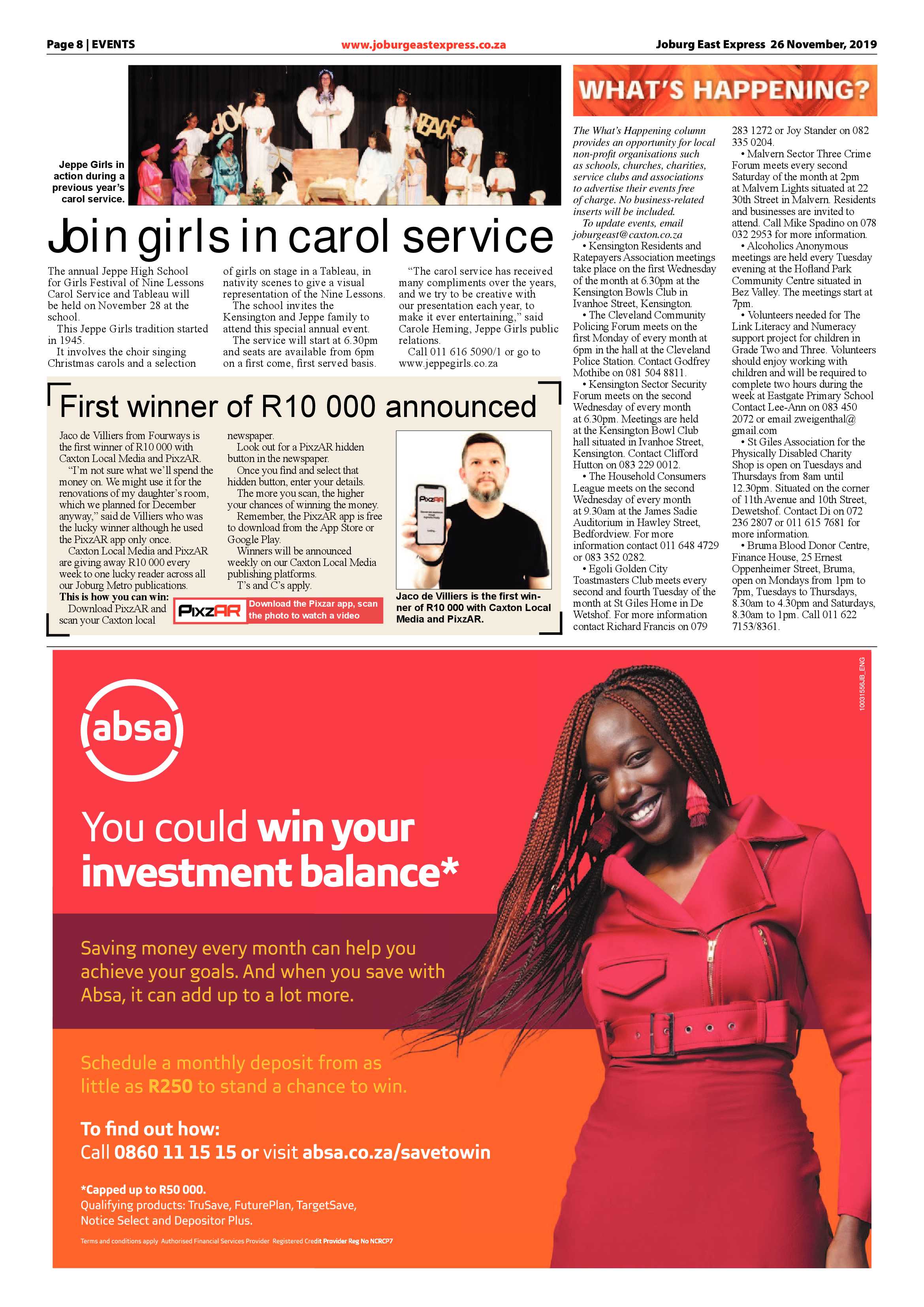 Joburg East Express 26 November 2019 page 8