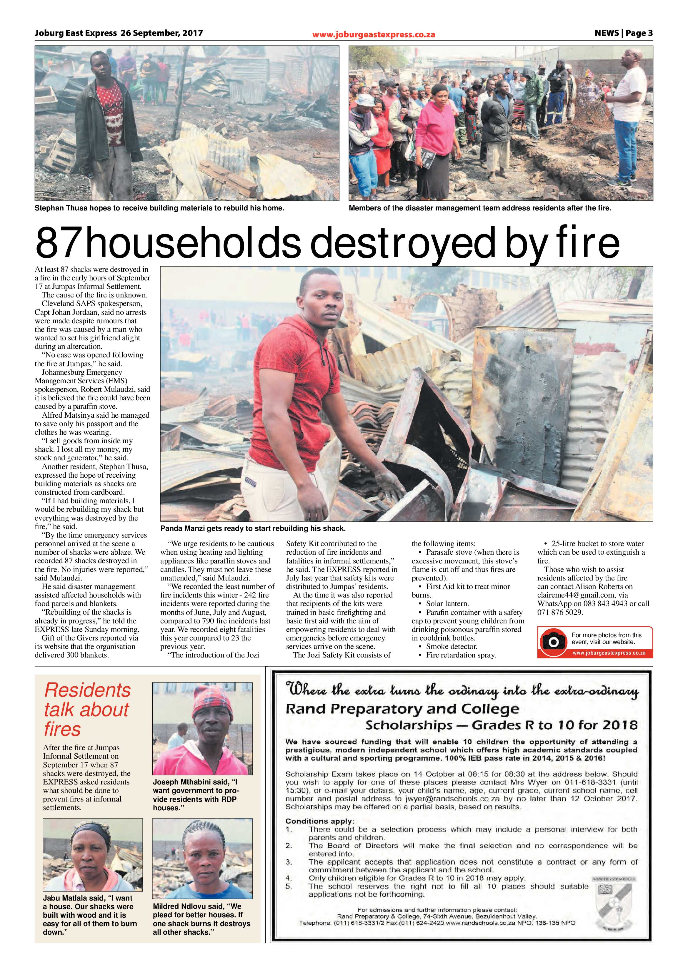 Joburg East Express 26 September 2017 page 3