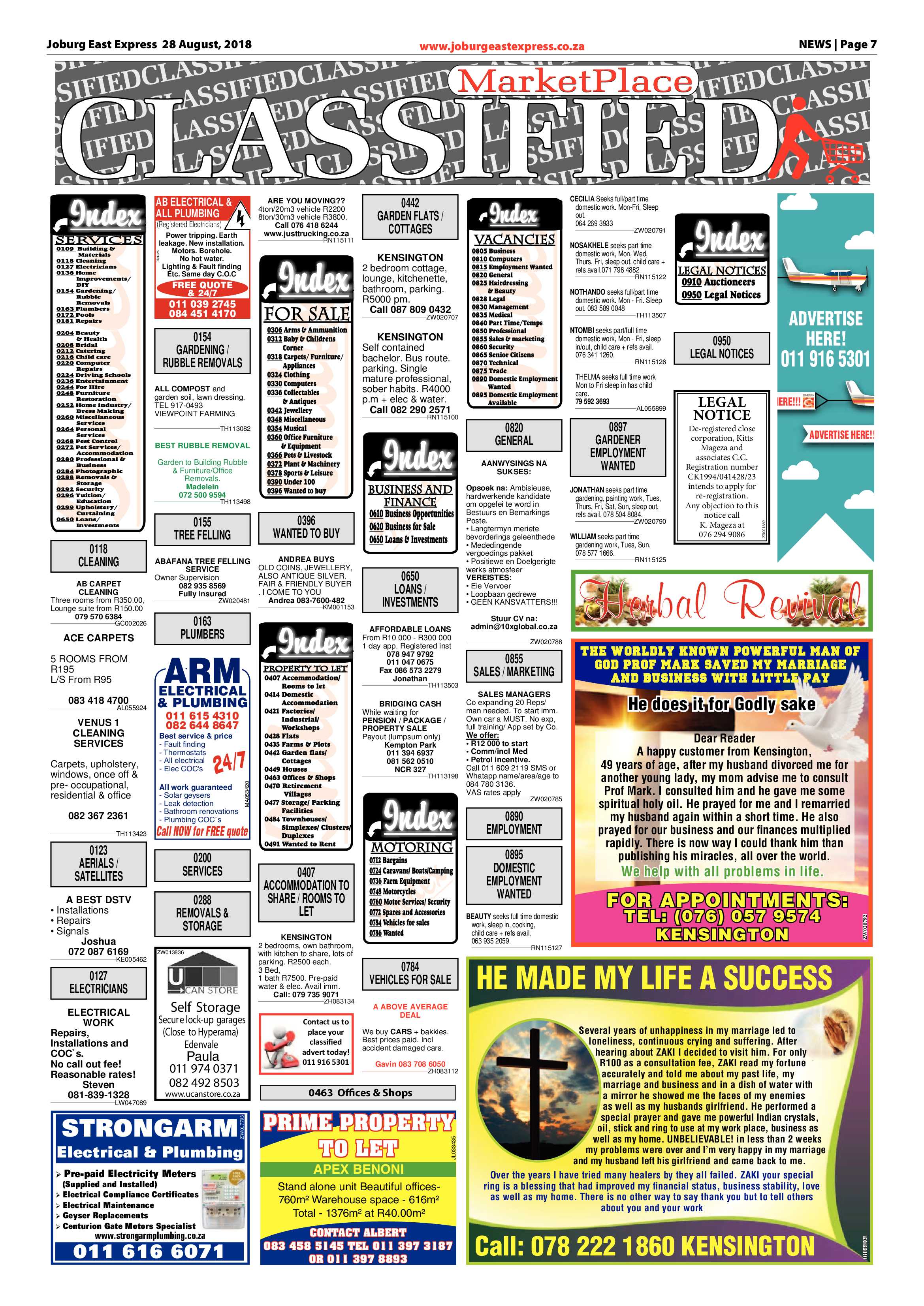 Joburg East Express 28 August 2018 page 7