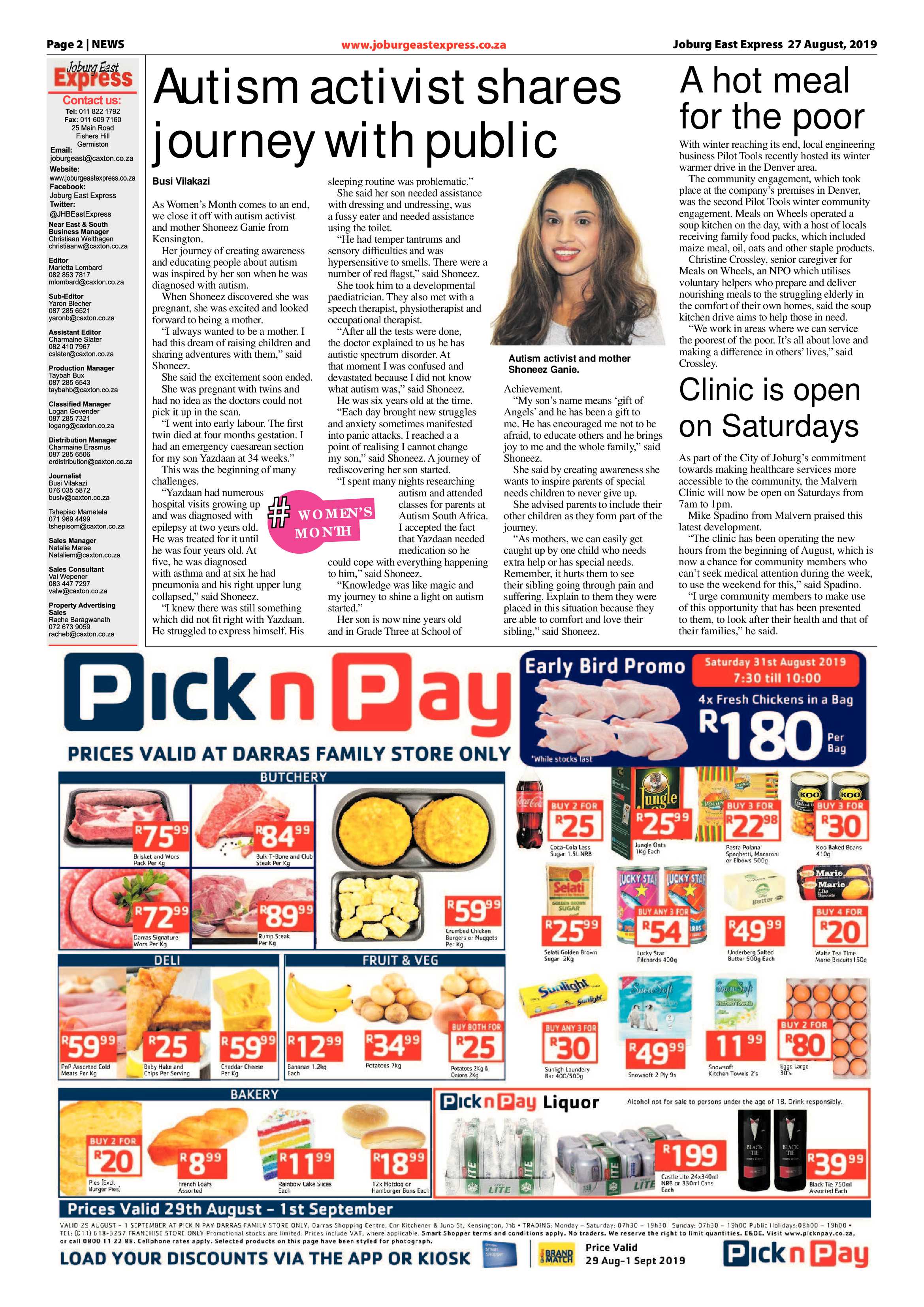 Joburg East Express 27 August 2019 page 2