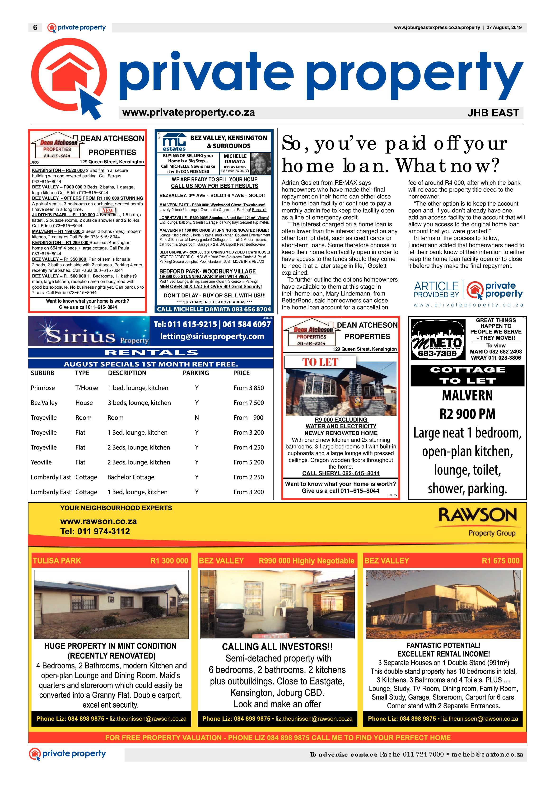 Joburg East Express 27 August 2019 page 6
