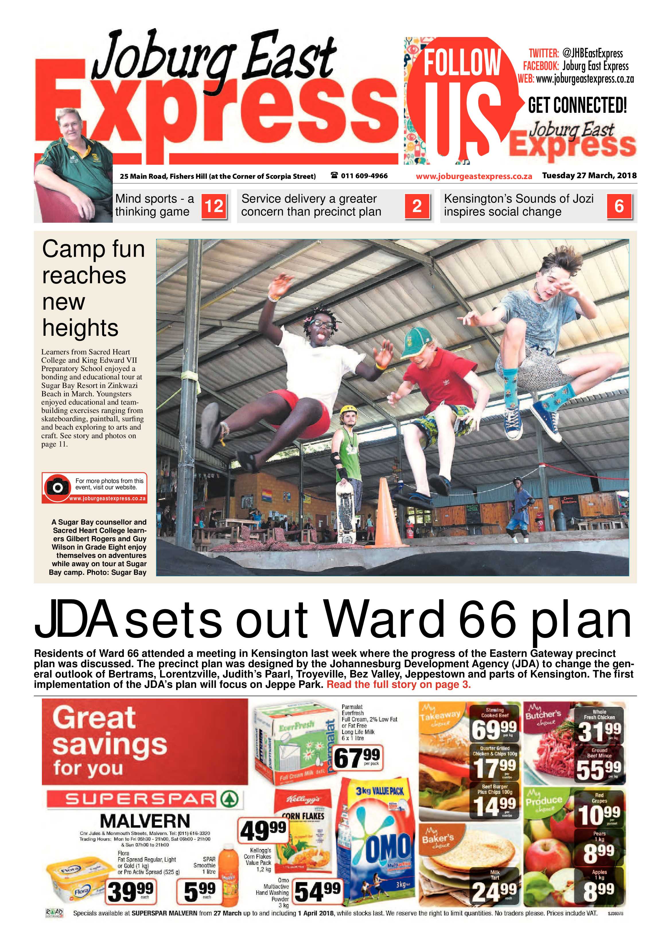 Joburg East Express 27 March 2018 page 1