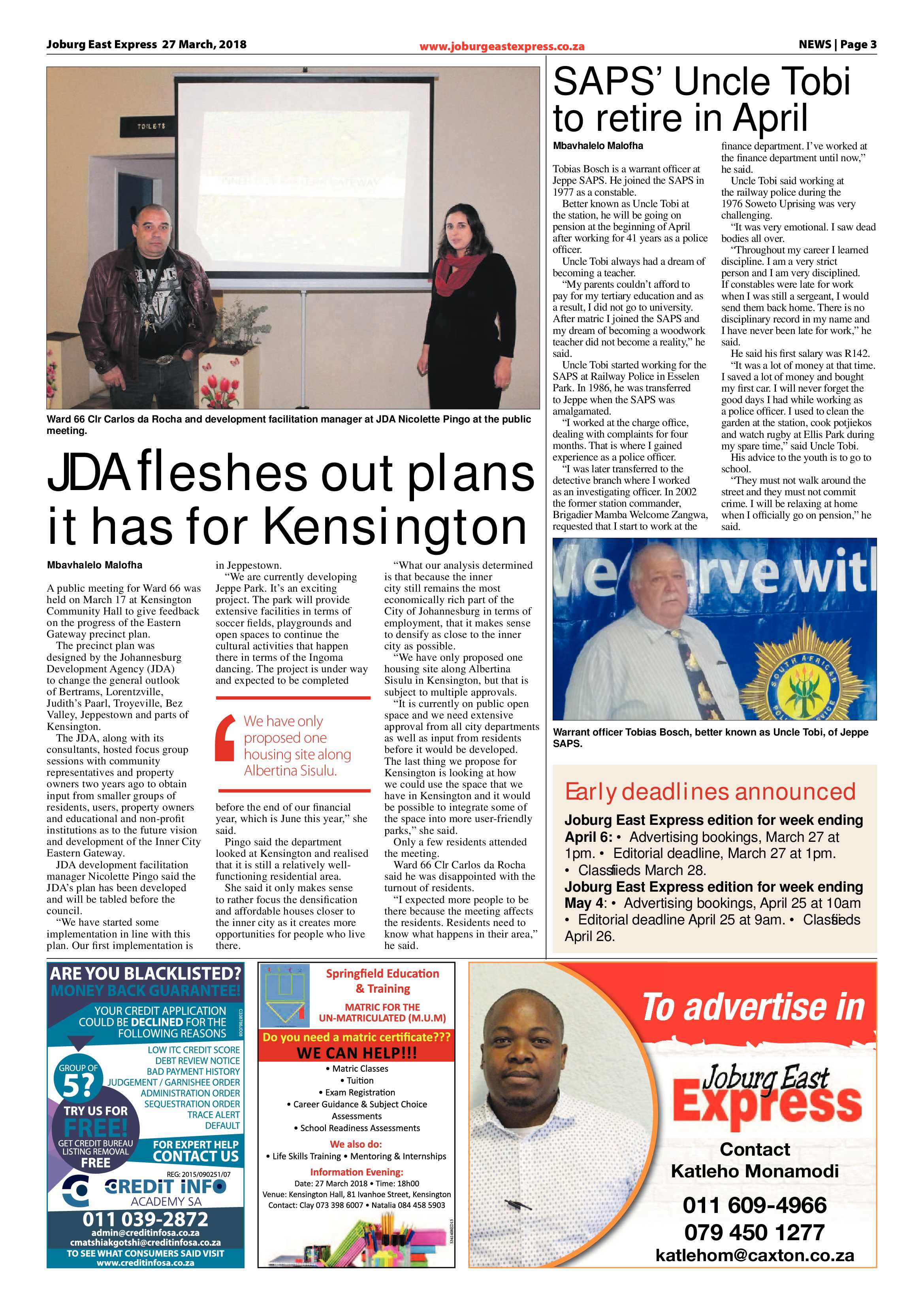 Joburg East Express 27 March 2018 page 3