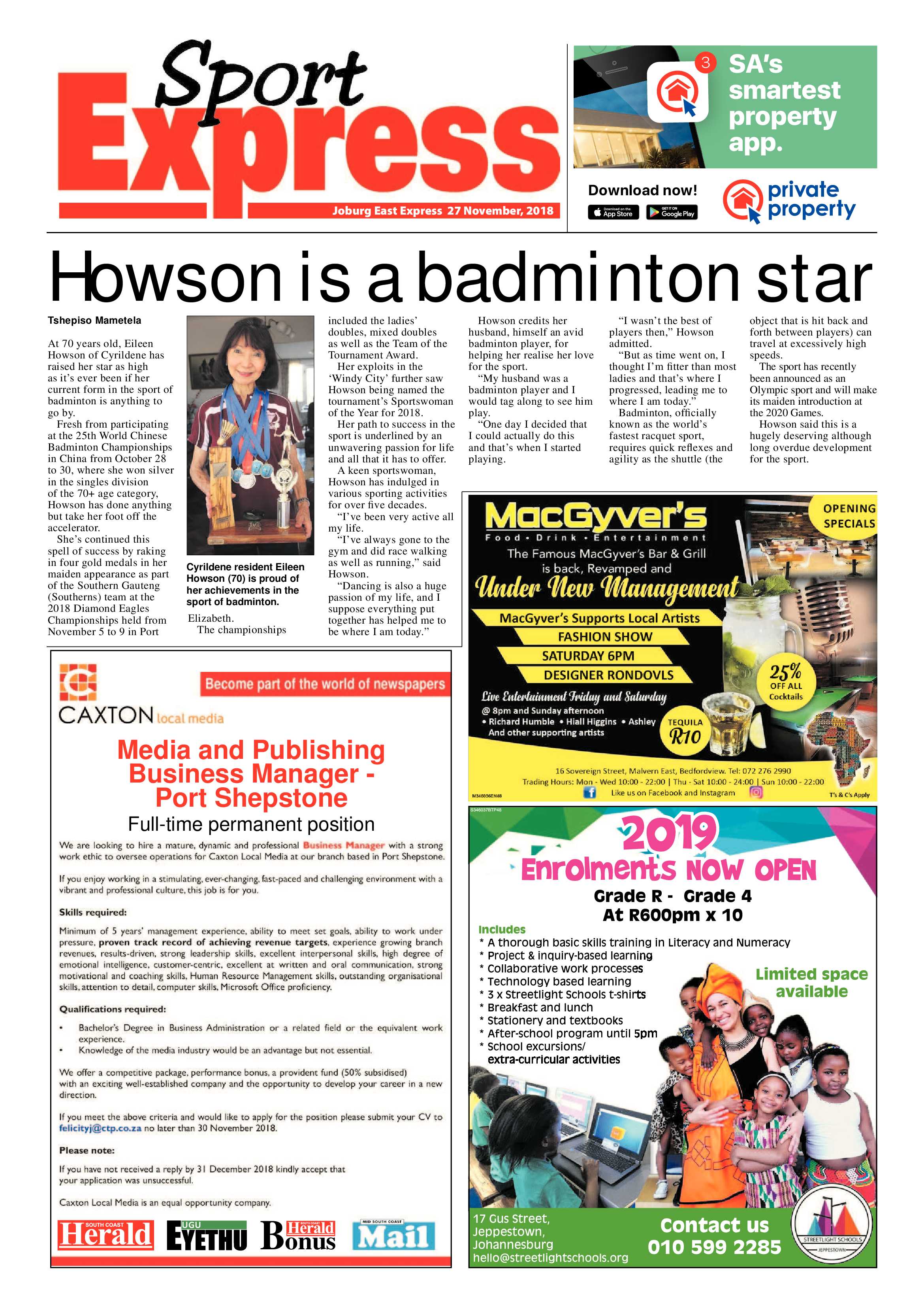 Joburg East Express 27 November 2018 page 12
