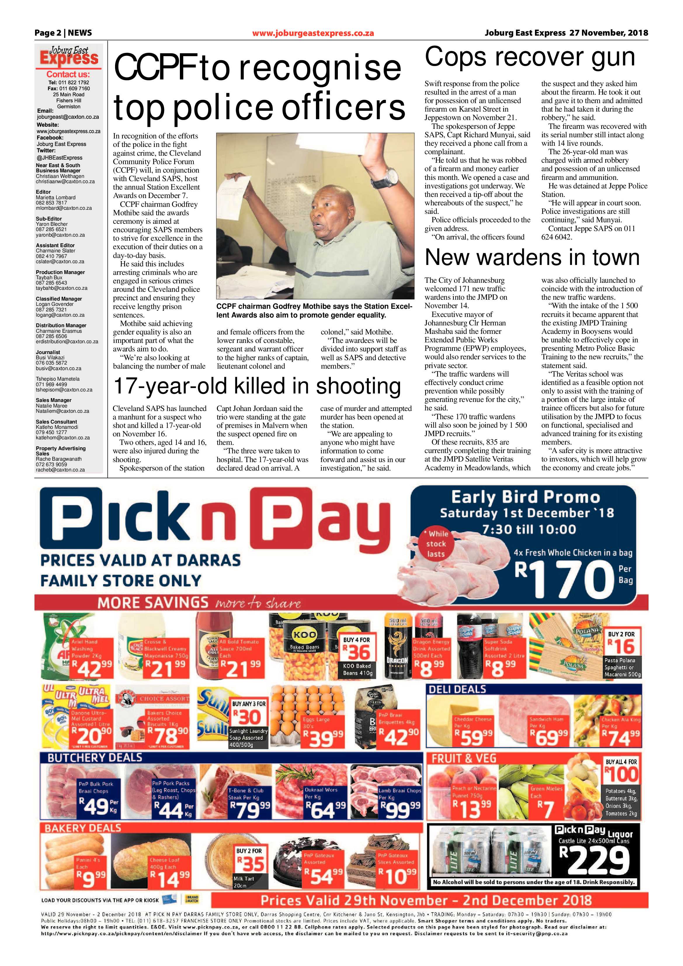 Joburg East Express 27 November 2018 page 2