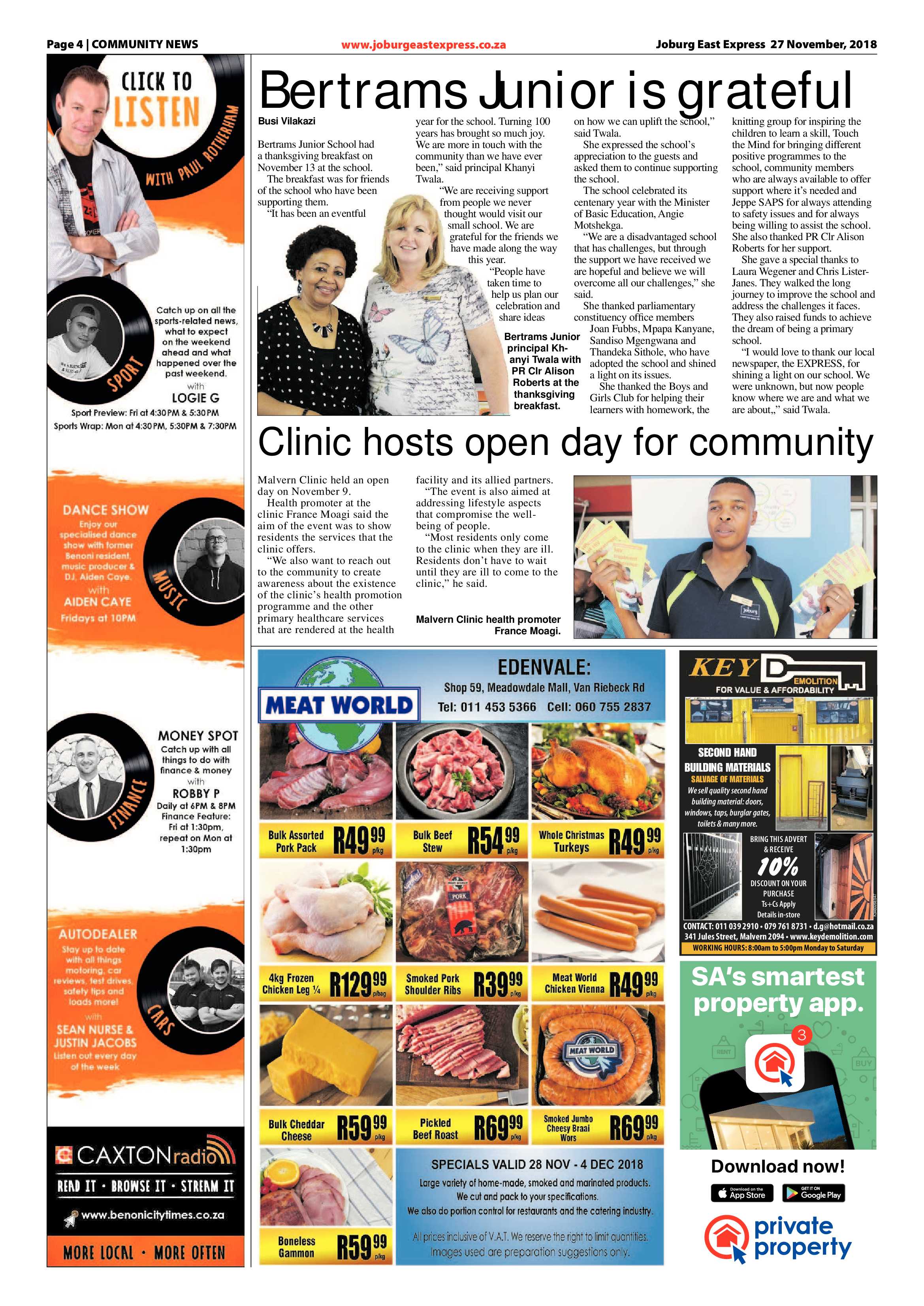 Joburg East Express 27 November 2018 page 4