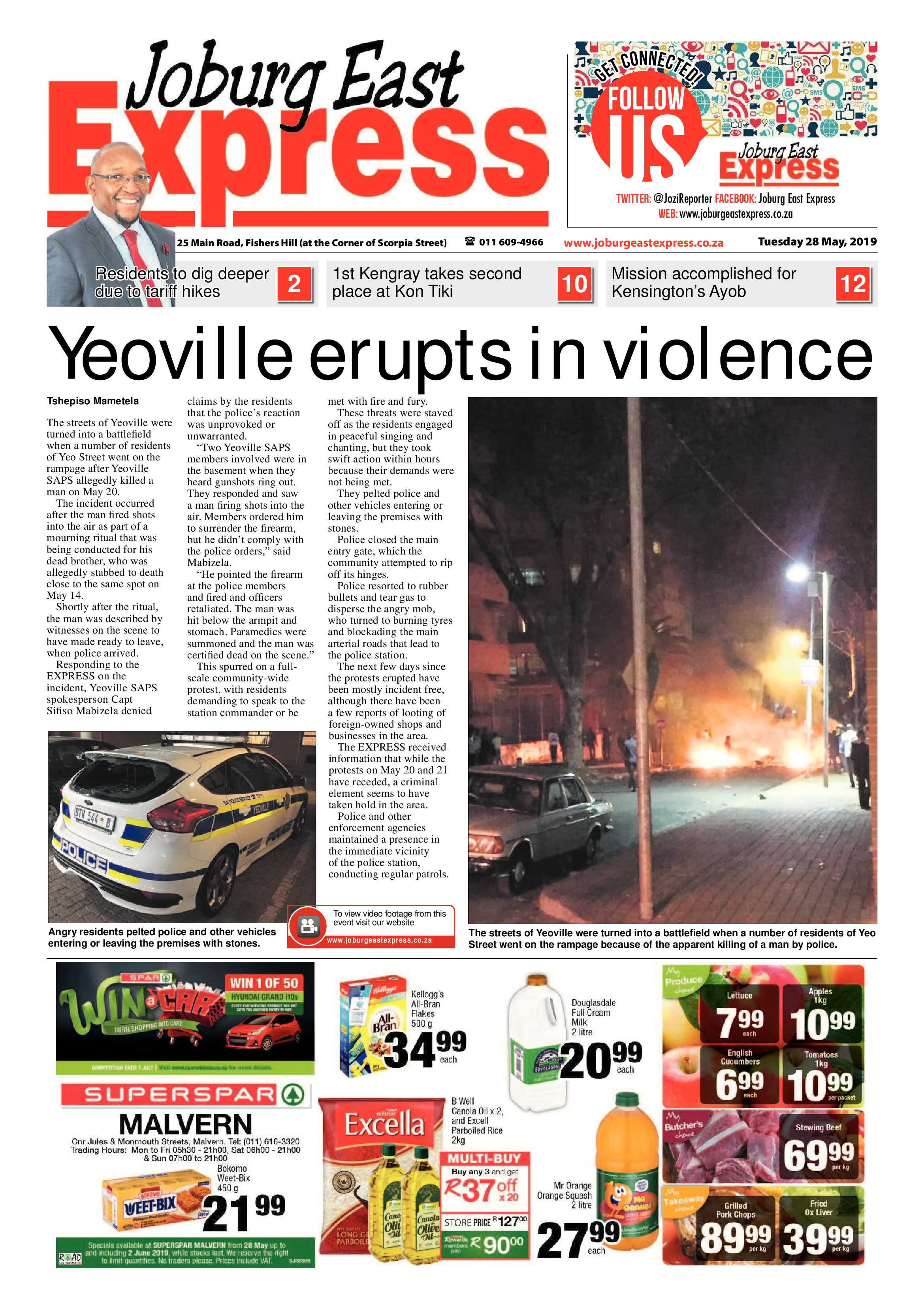 Joburg East Express 28 May 2019 page 1