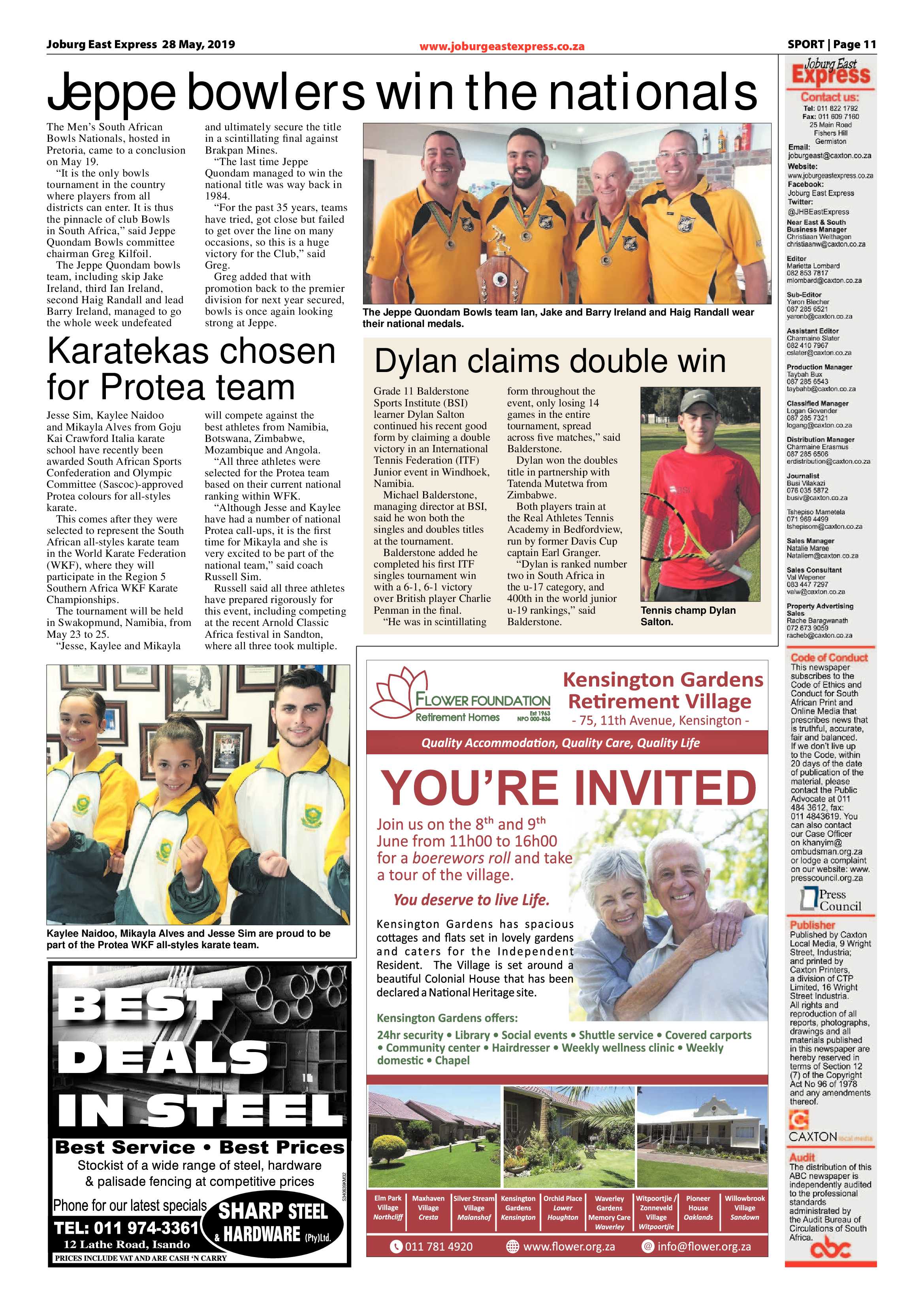 Joburg East Express 28 May 2019 page 11