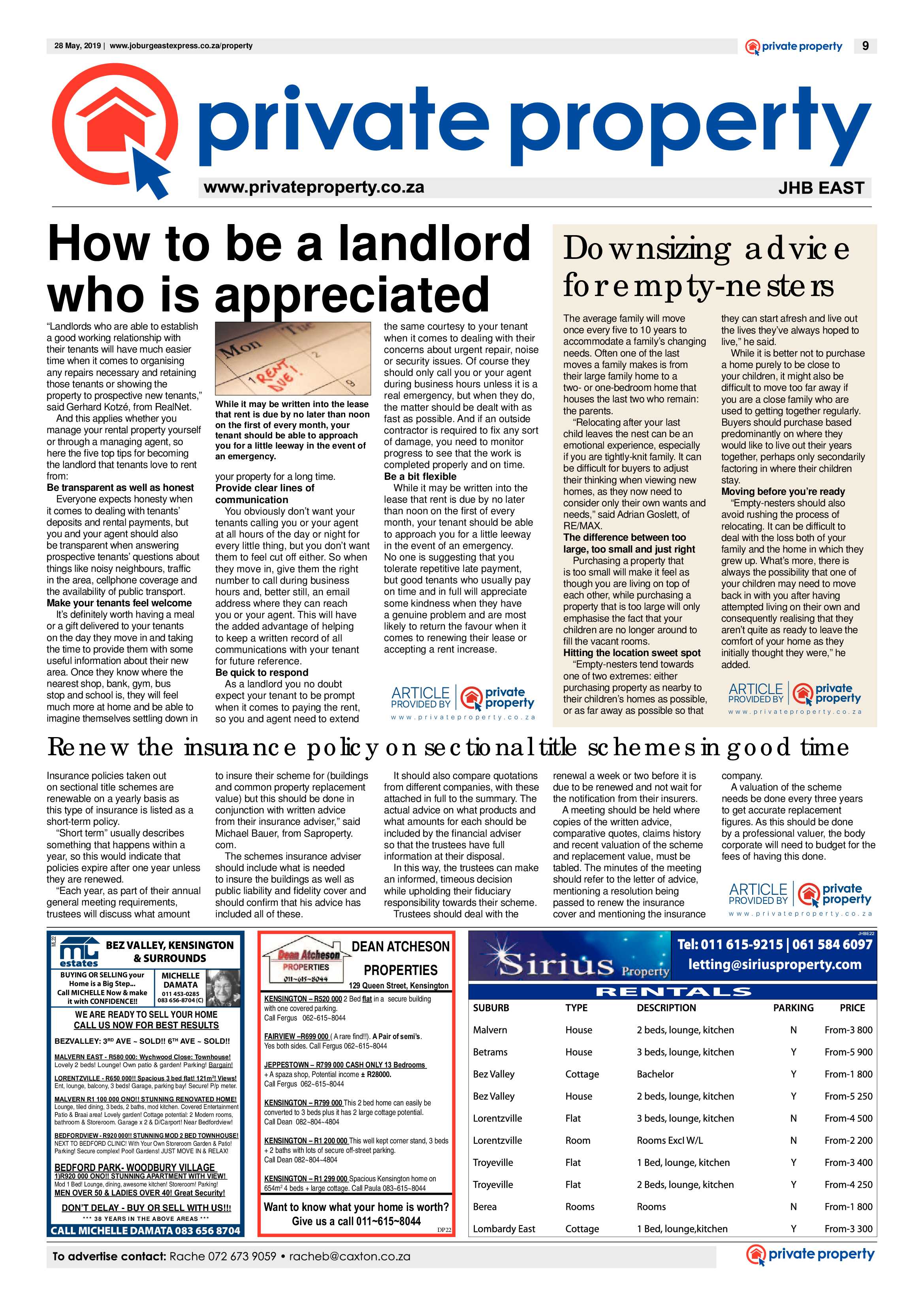 Joburg East Express 28 May 2019 page 9