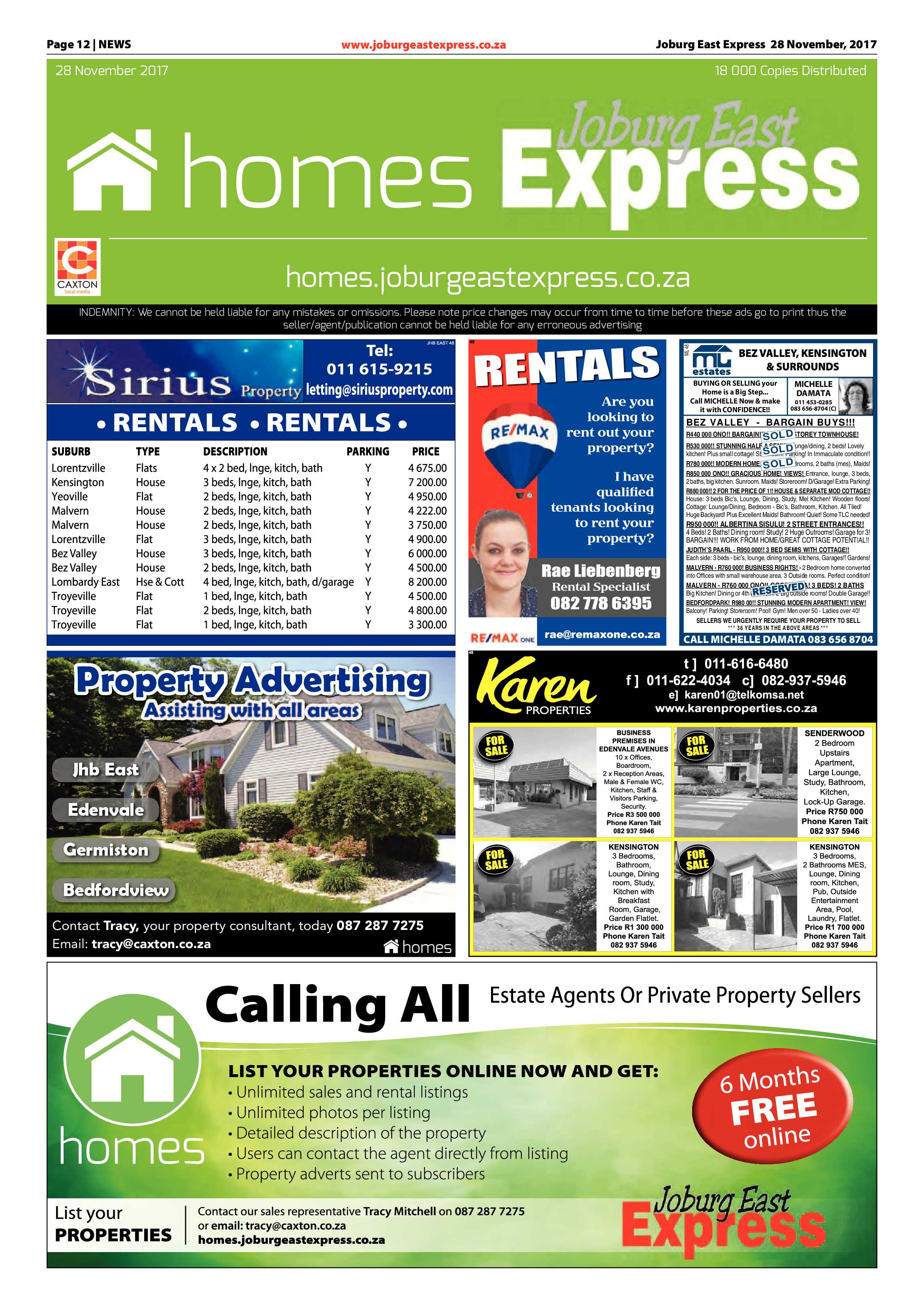 Joburg East Express 28 November 2017 page 12