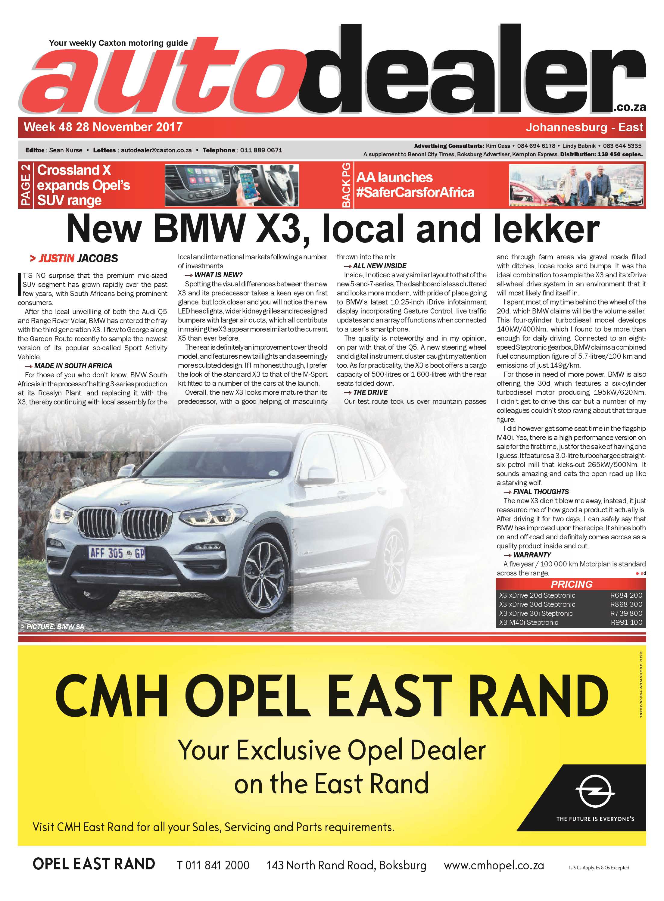 Joburg East Express 28 November 2017 page 17
