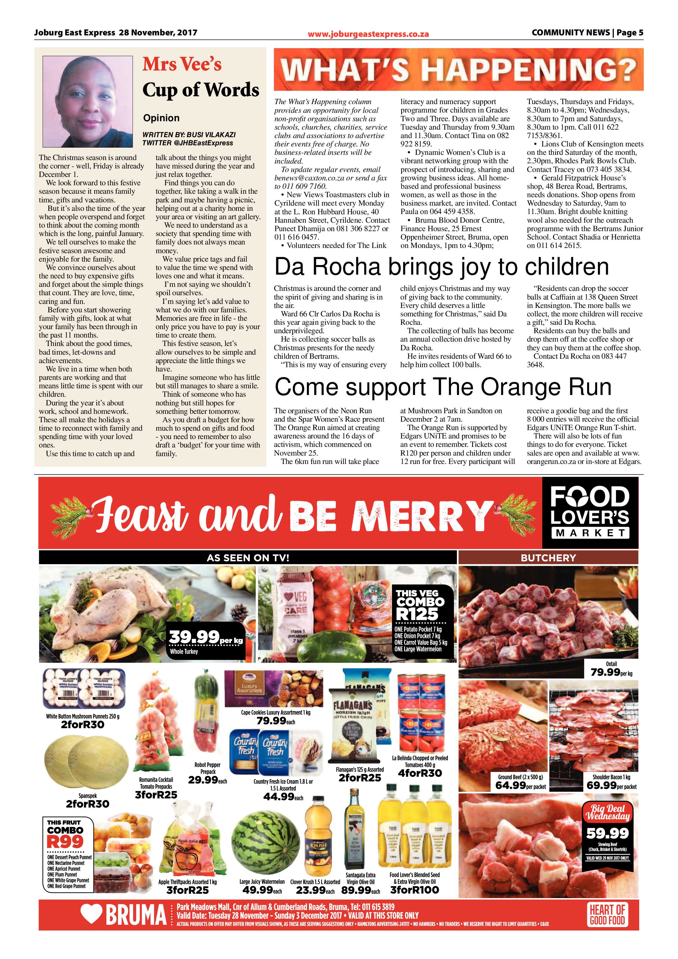 Joburg East Express 28 November 2017 page 5