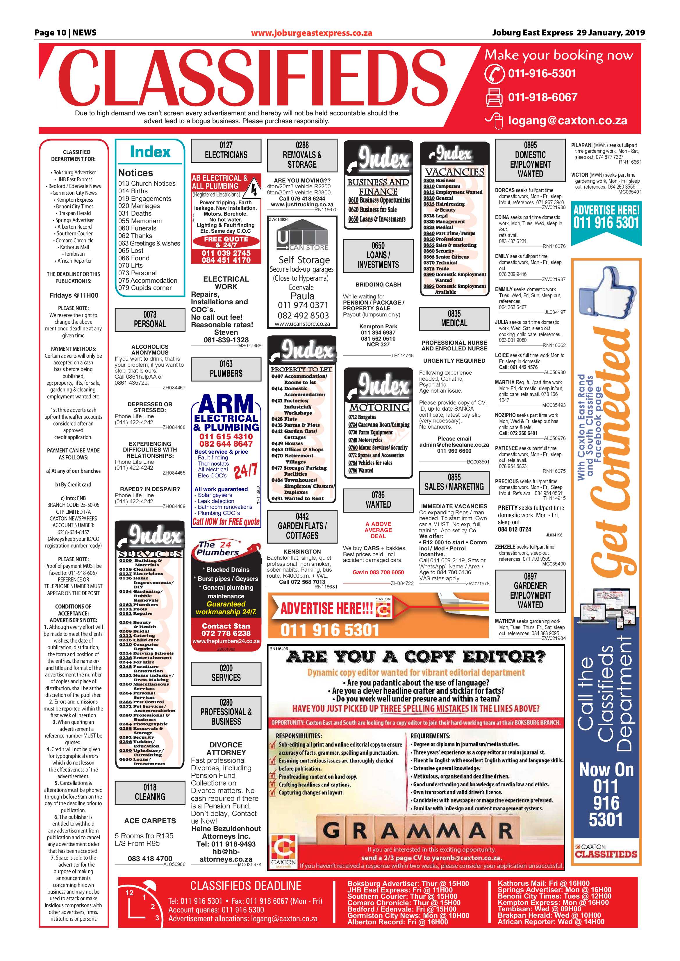 Joburg East Express 29 January 2019 page 10