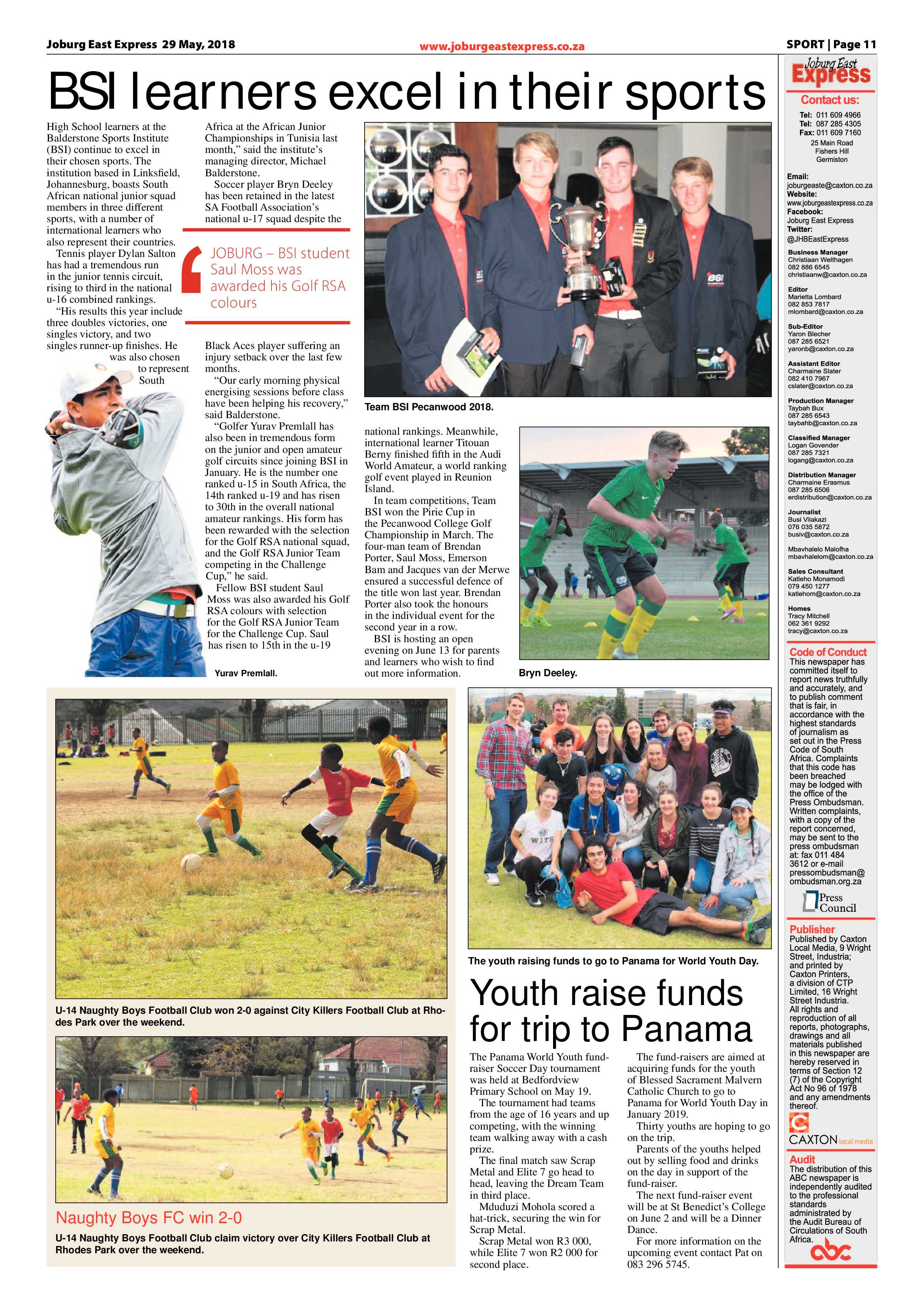 Joburg East Express 29 May 2018 page 11