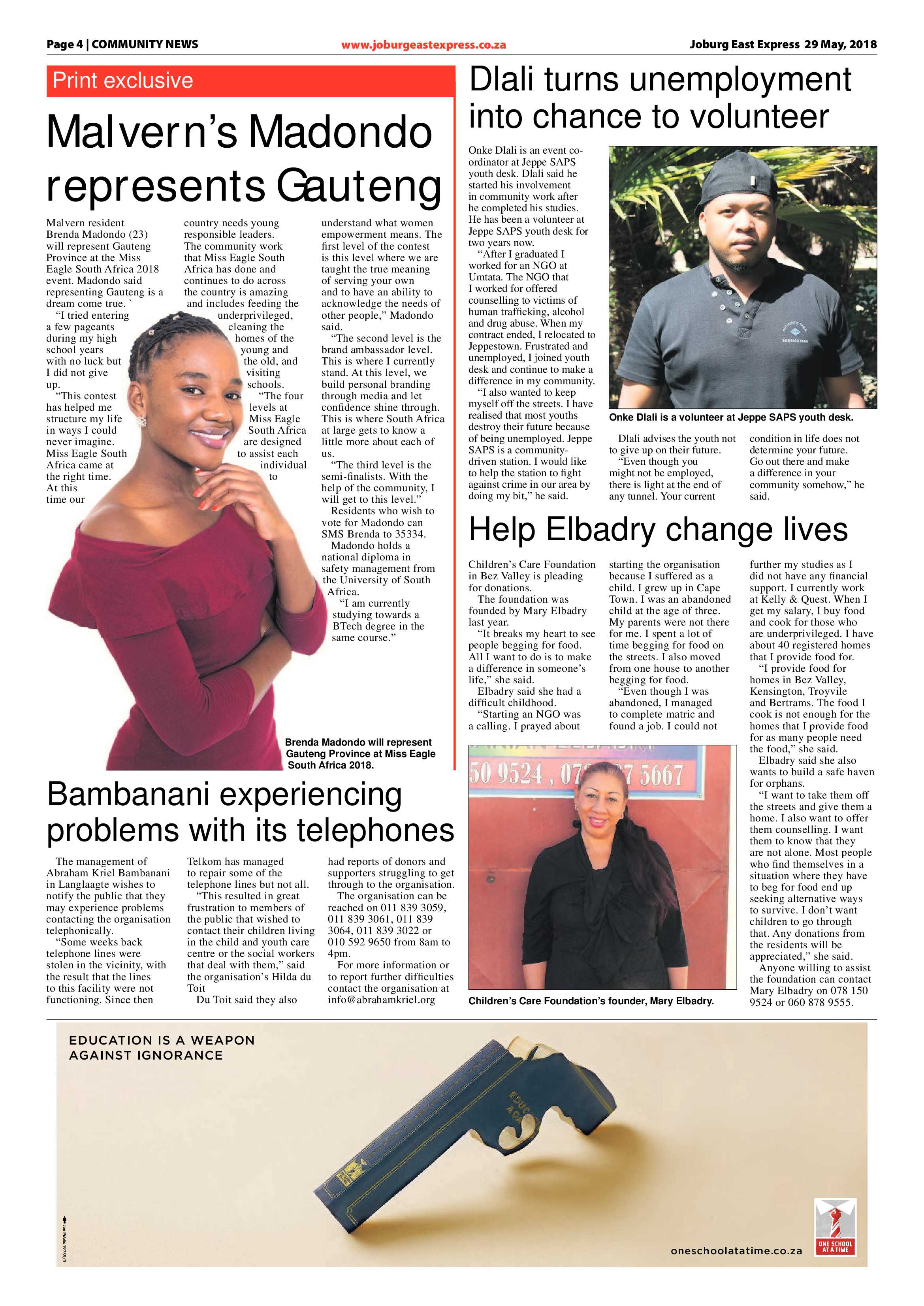 Joburg East Express 29 May 2018 page 4