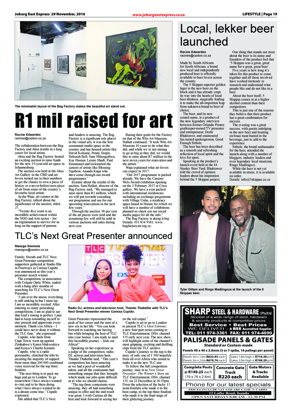Joburg East Express 29 November 2016 page 19
