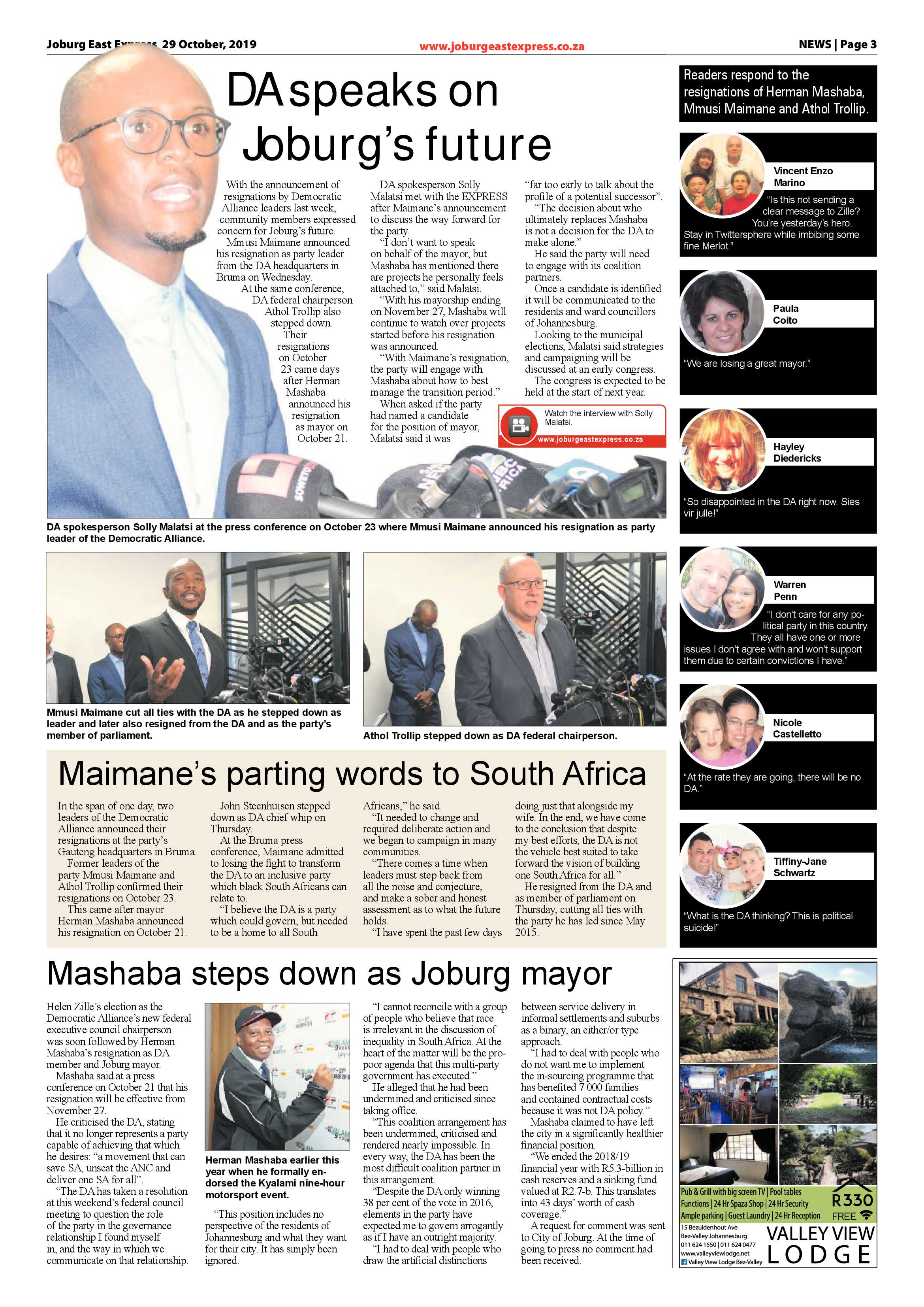 Joburg East Express 29 October 2019 page 3